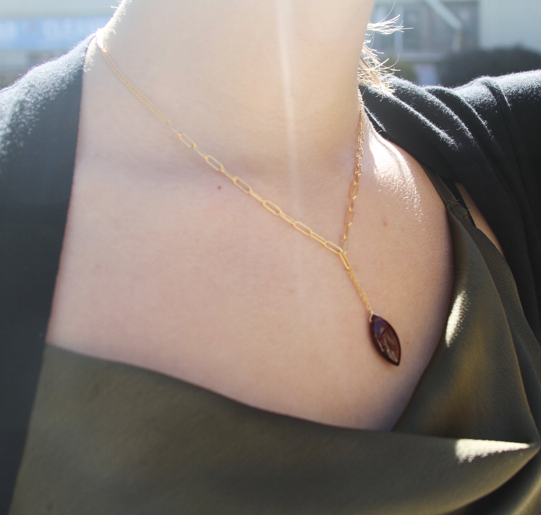 Red Garnet Azura Necklace