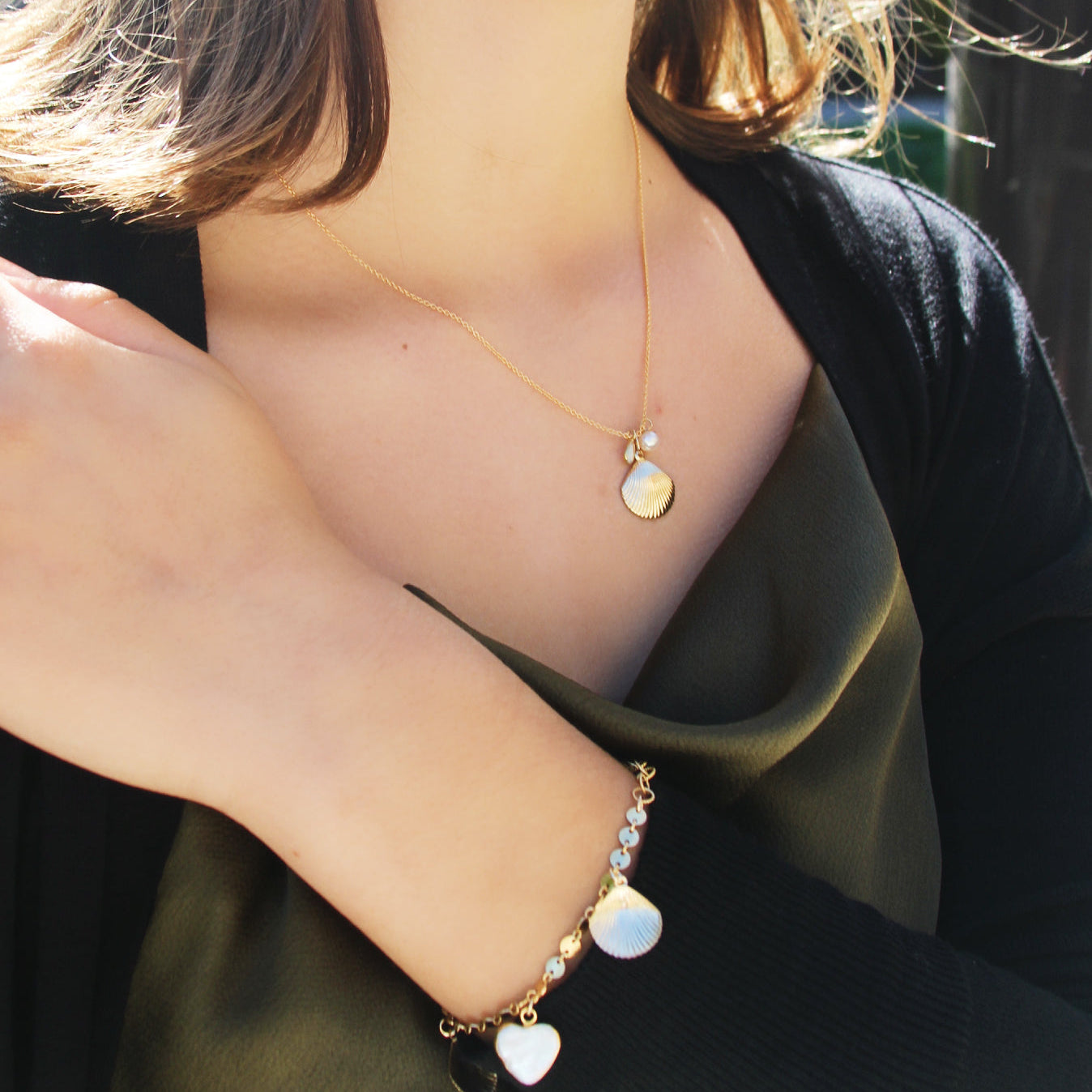 Seashell Charm Bracelet of Aphrodite