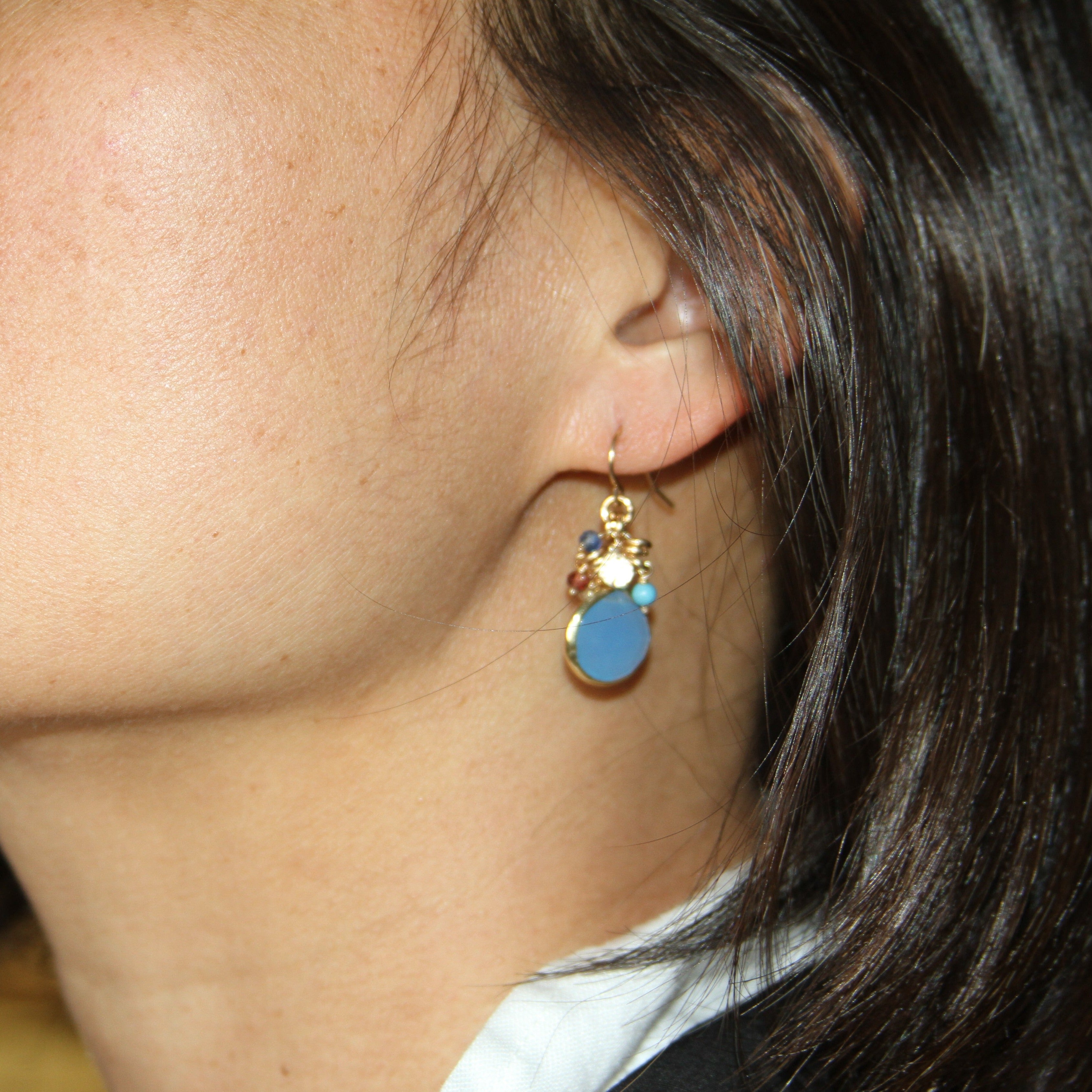 Lina Chalcedony Earrings