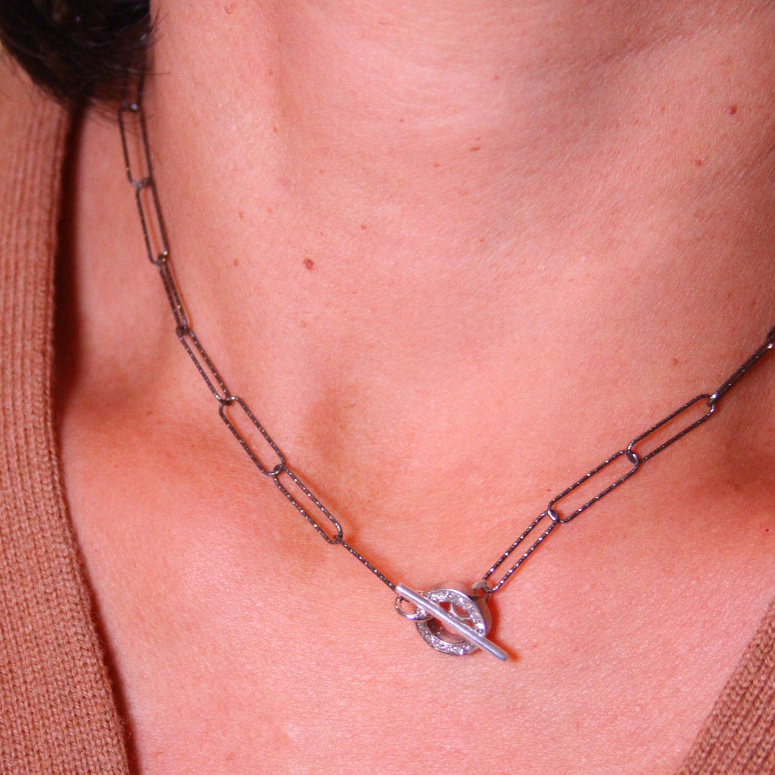 Diamond Toggle Necklace