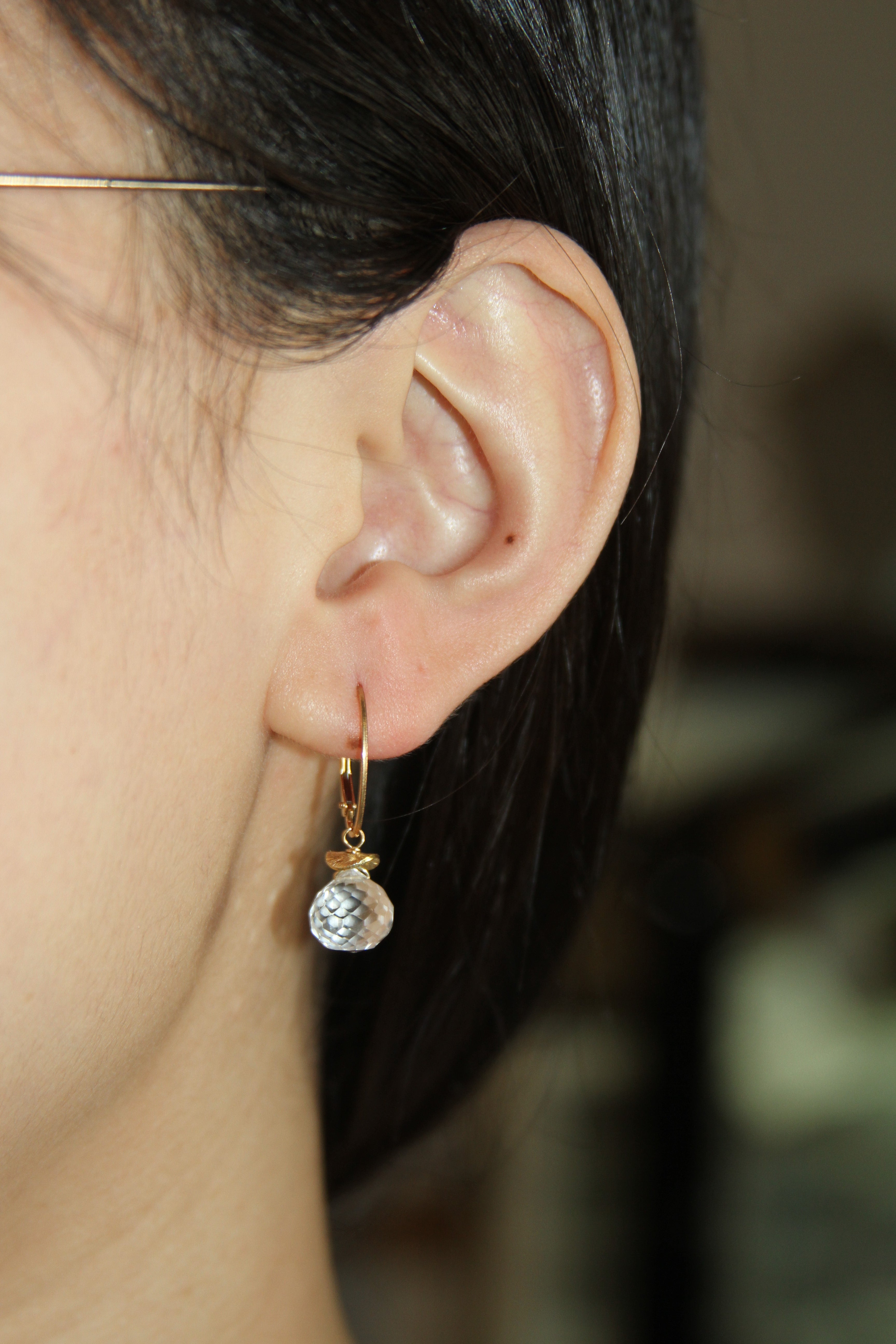 White Topaz Sunday Morning Earrings