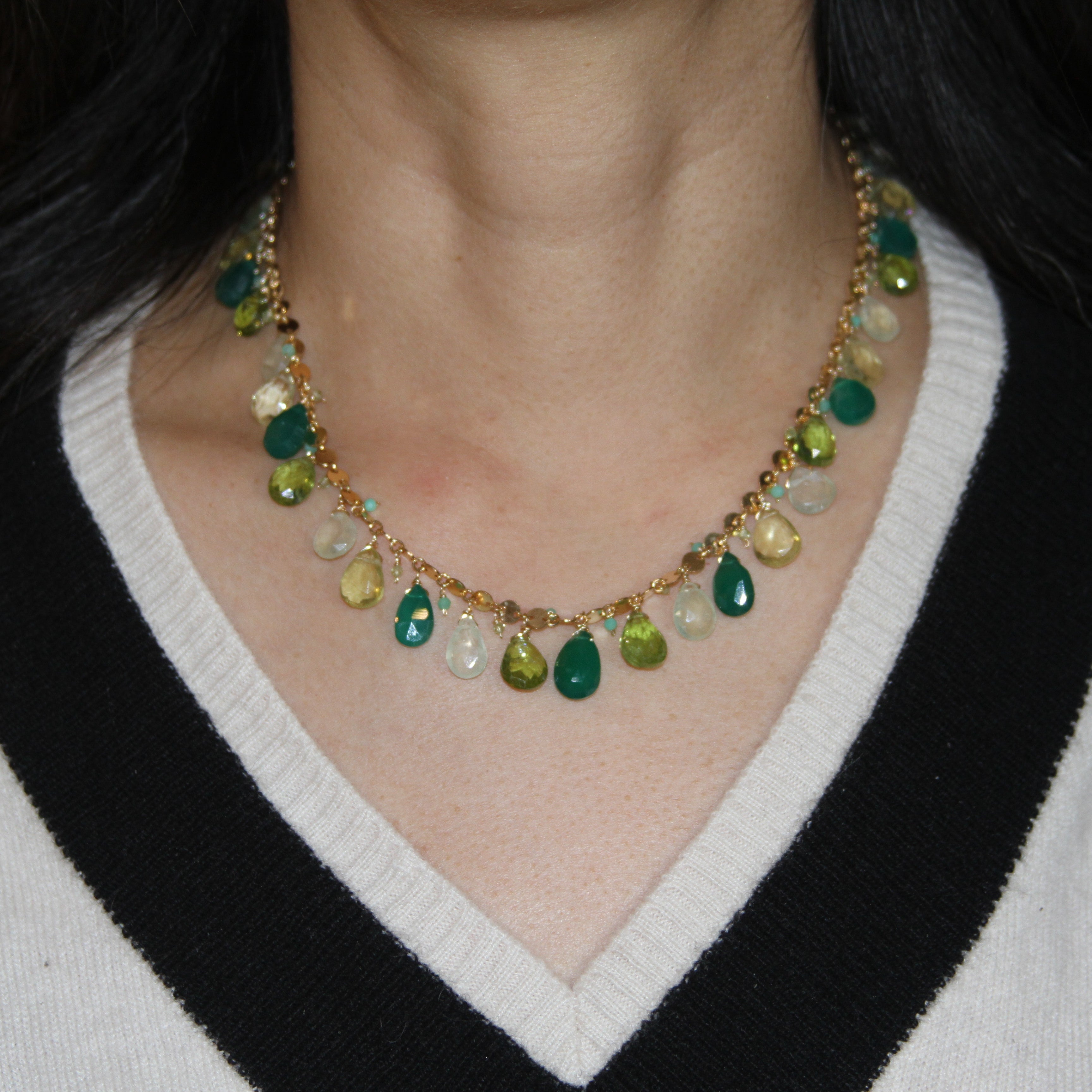The Queen's Gambit Necklace - Green