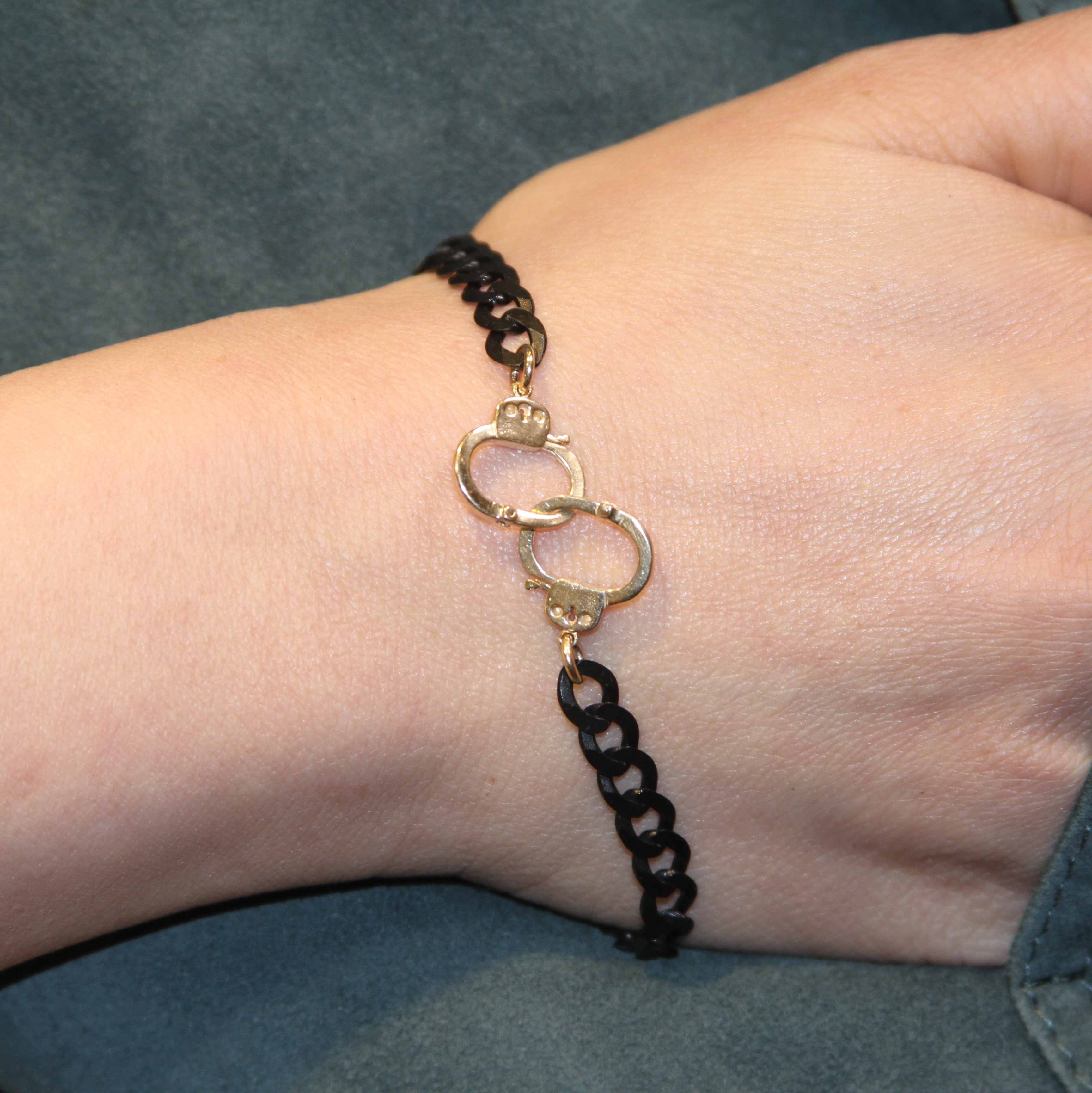 Handcuff Curb Chain Bracelet