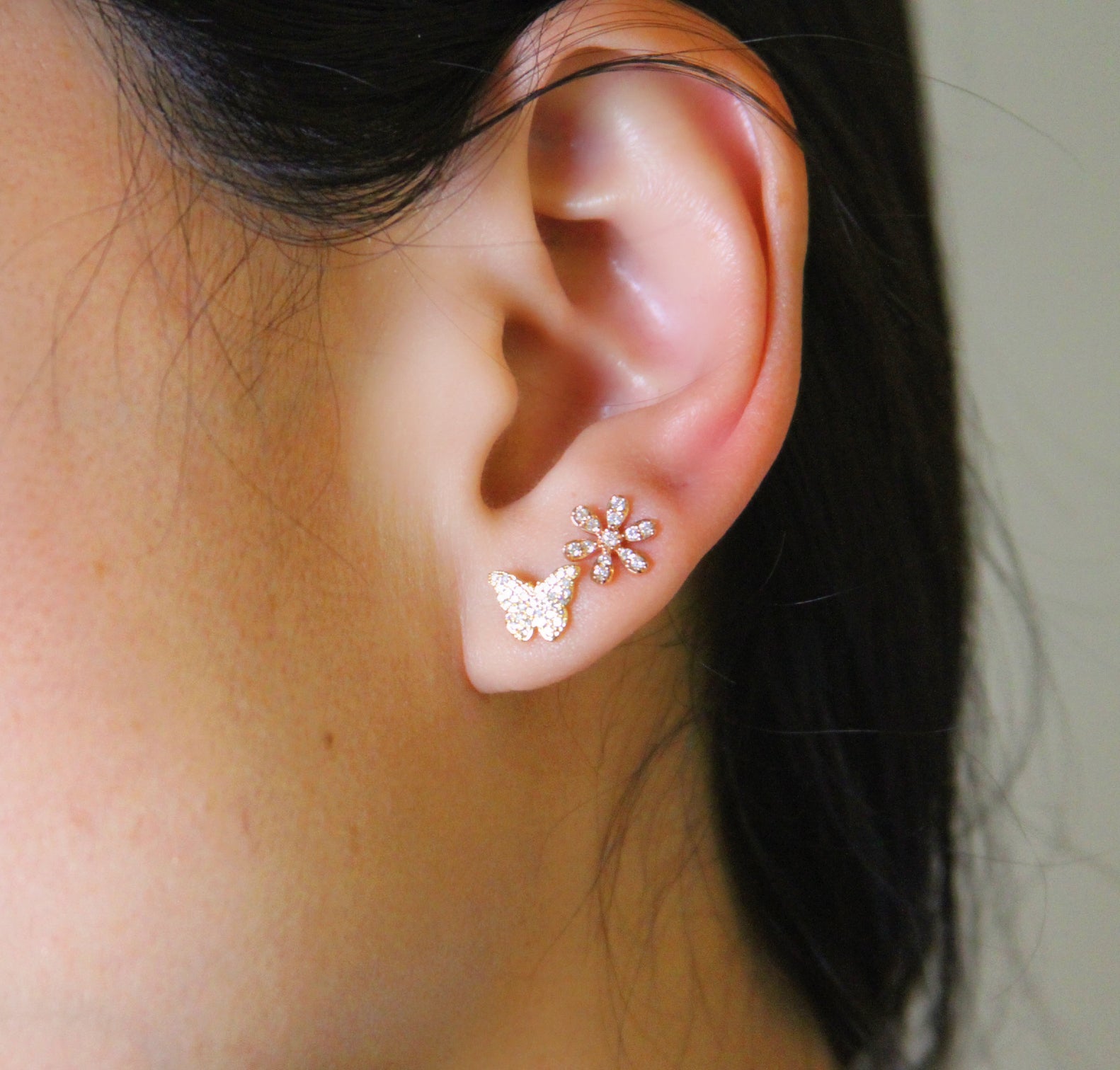 Butterfly Diamond Studs
