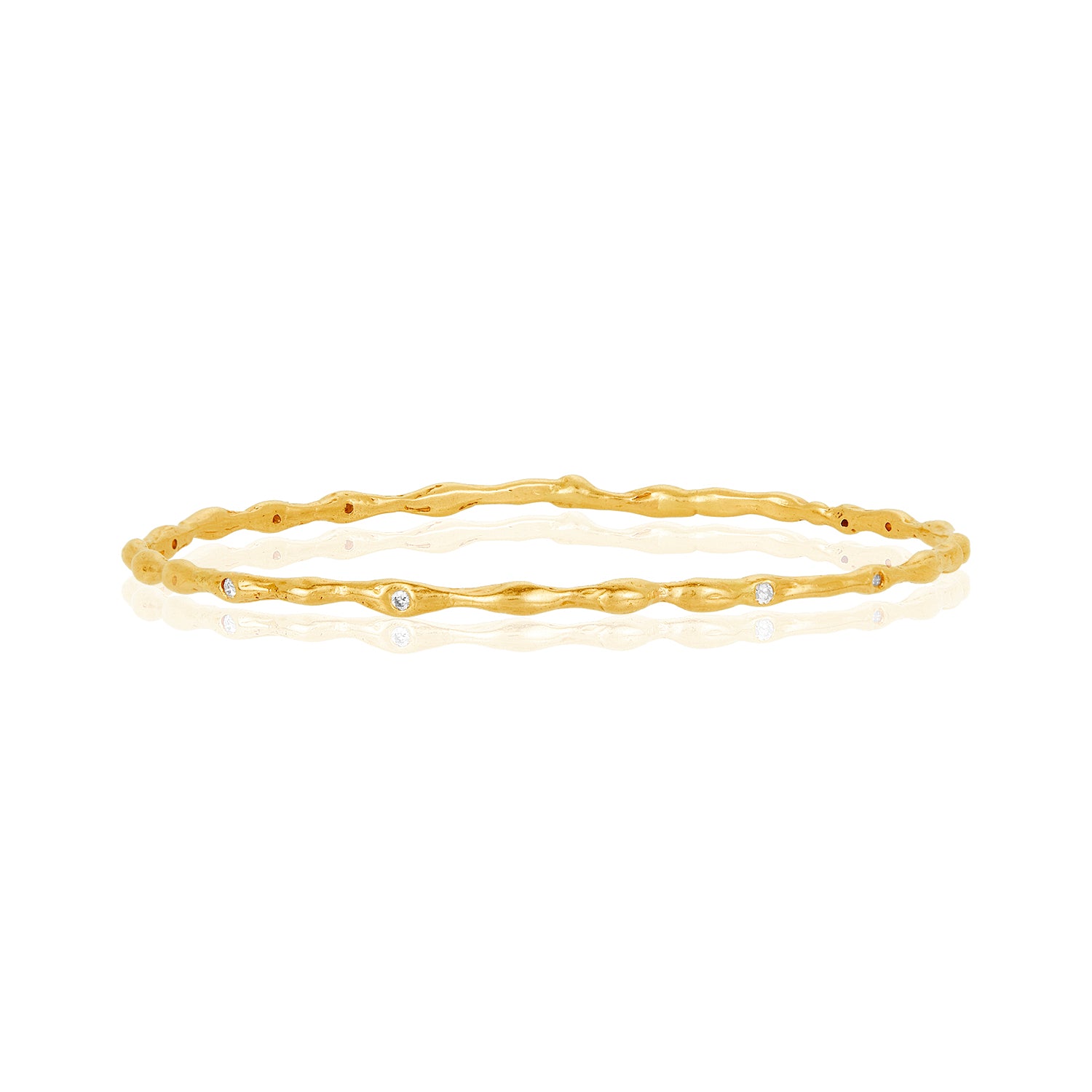 Bamboo Lab Created Diamond Bangle I