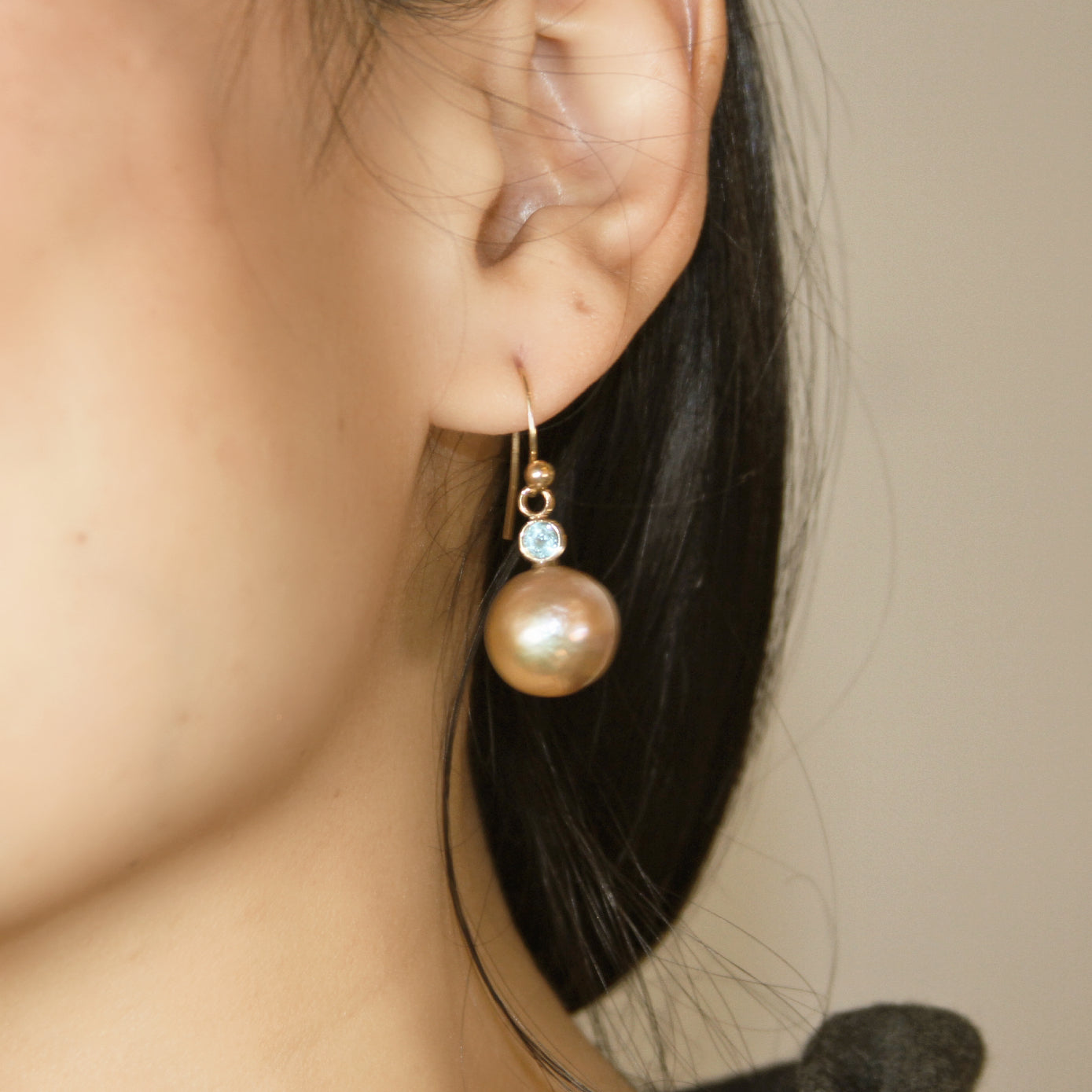 Gem And Pearl Earrings