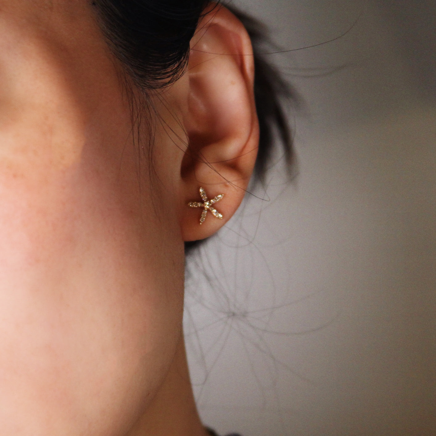 Starfish Lab-grown Diamond Studs-14k