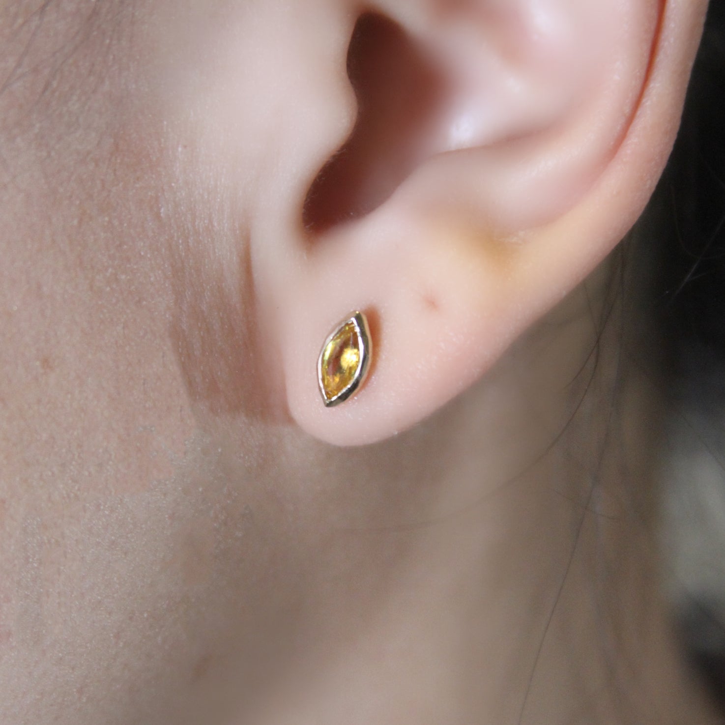 Peekaboo Sapphire Studs