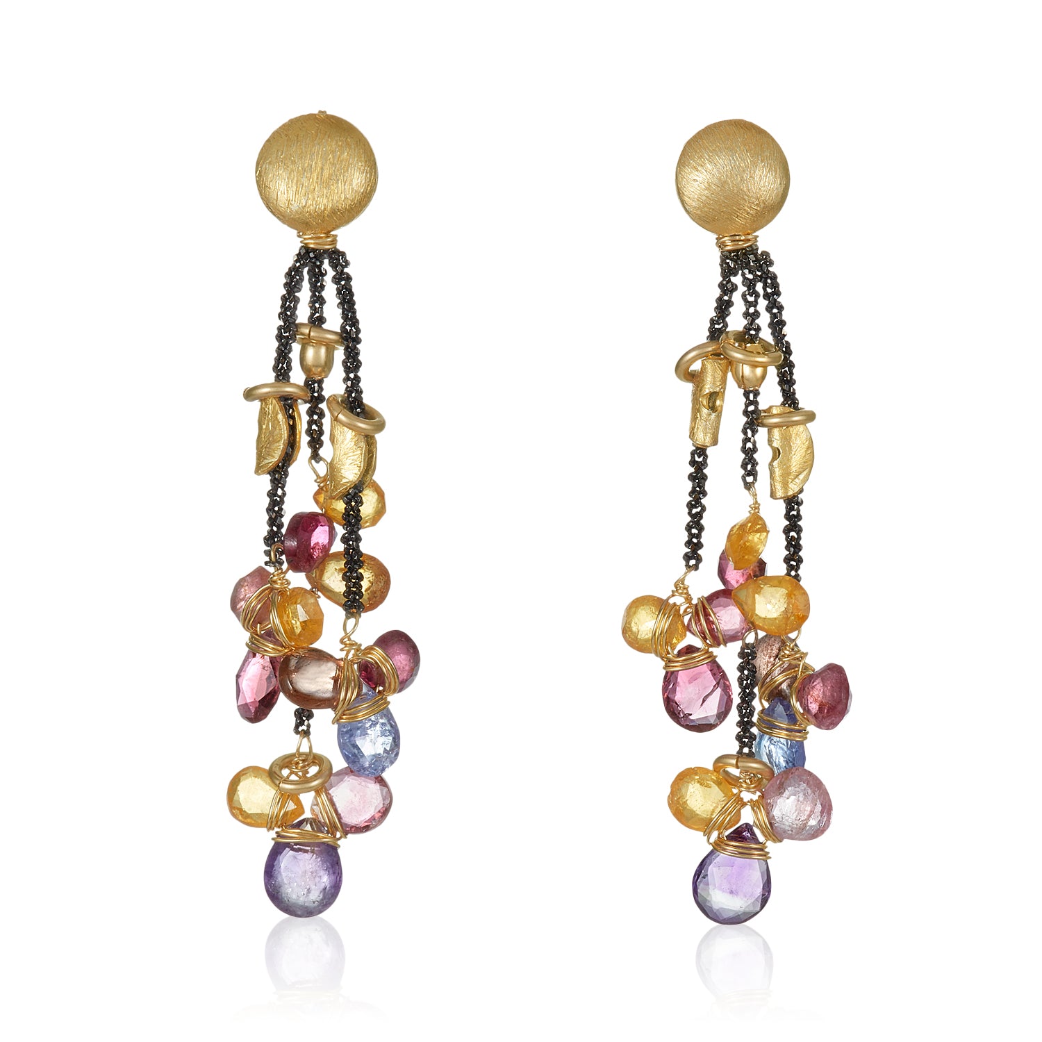 Half Moon Petal Earrings