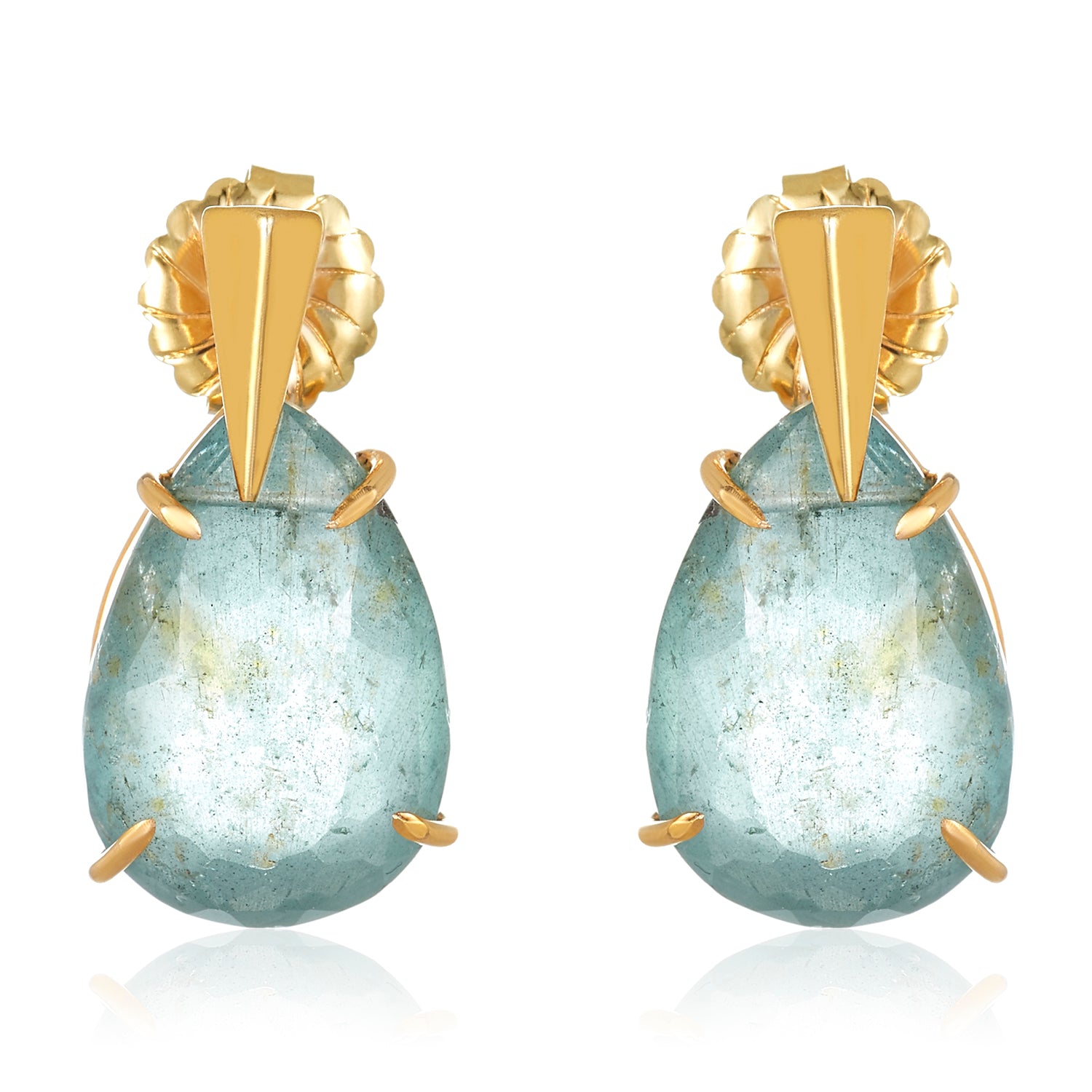 Lizzy Moss Aqua Earrings