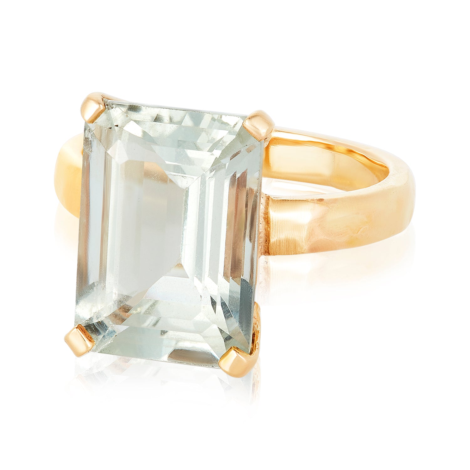 Aqua Green Amethyst Ring