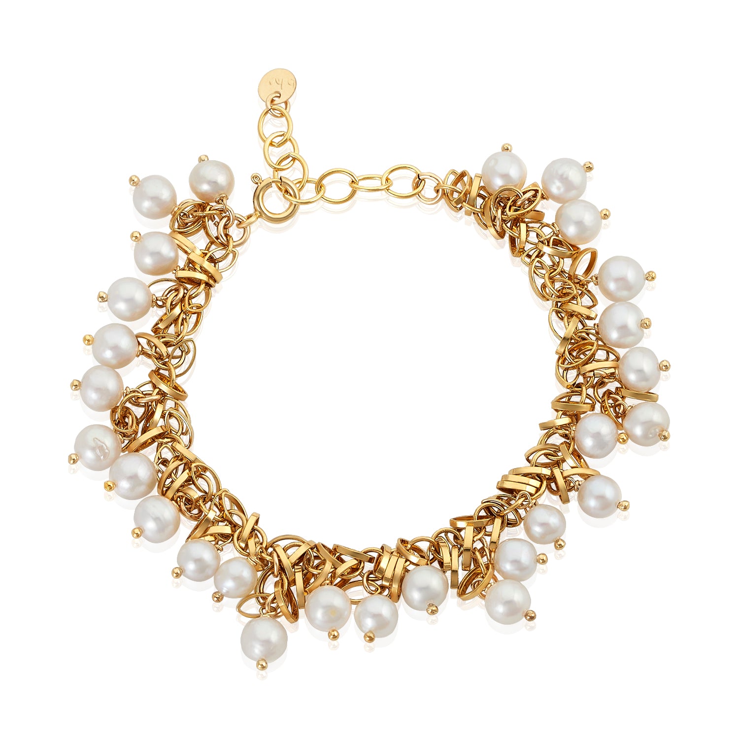 Taylor Pearl Clusters Gold Bracelet