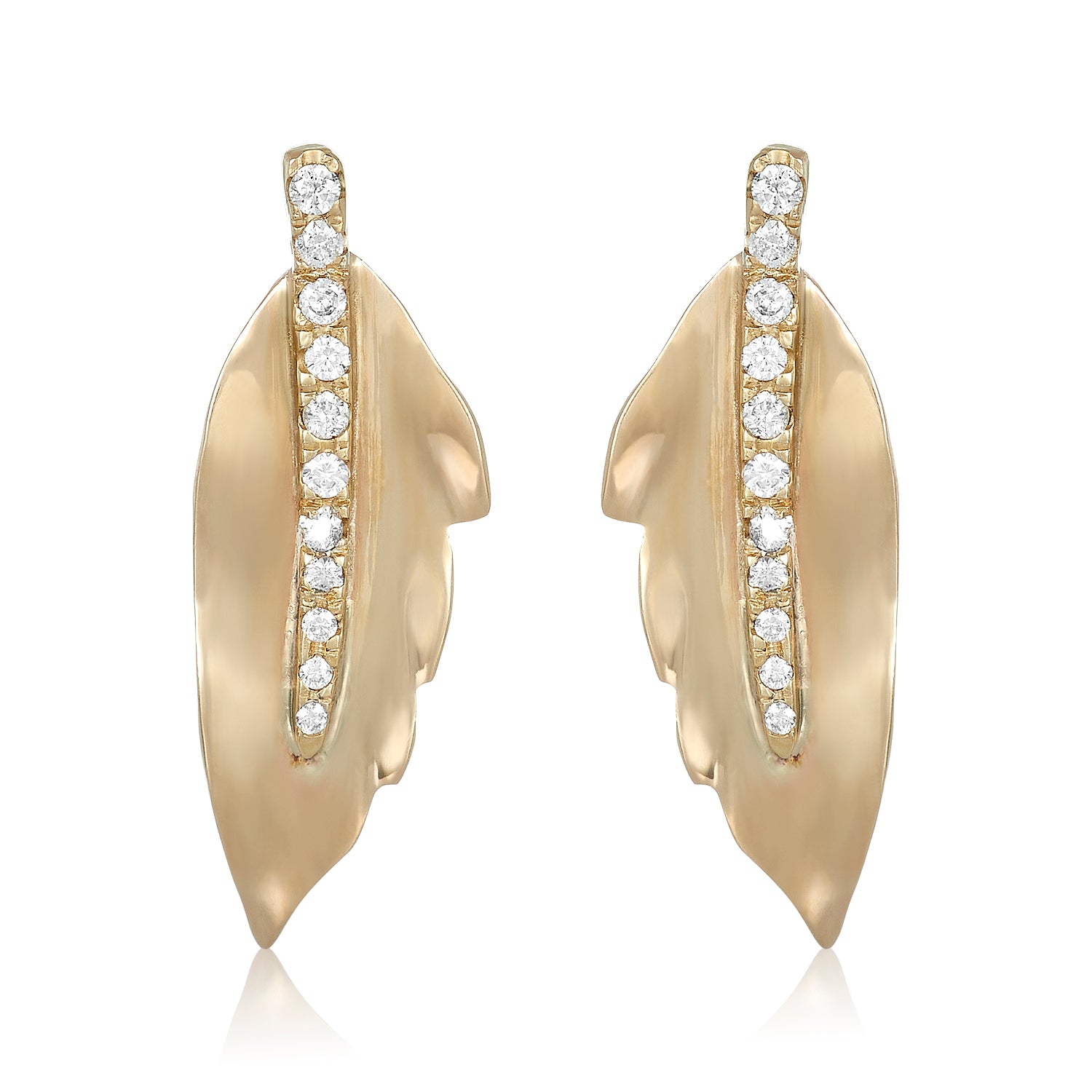 Gracie Leaf Lab-Grown Diamond Studs