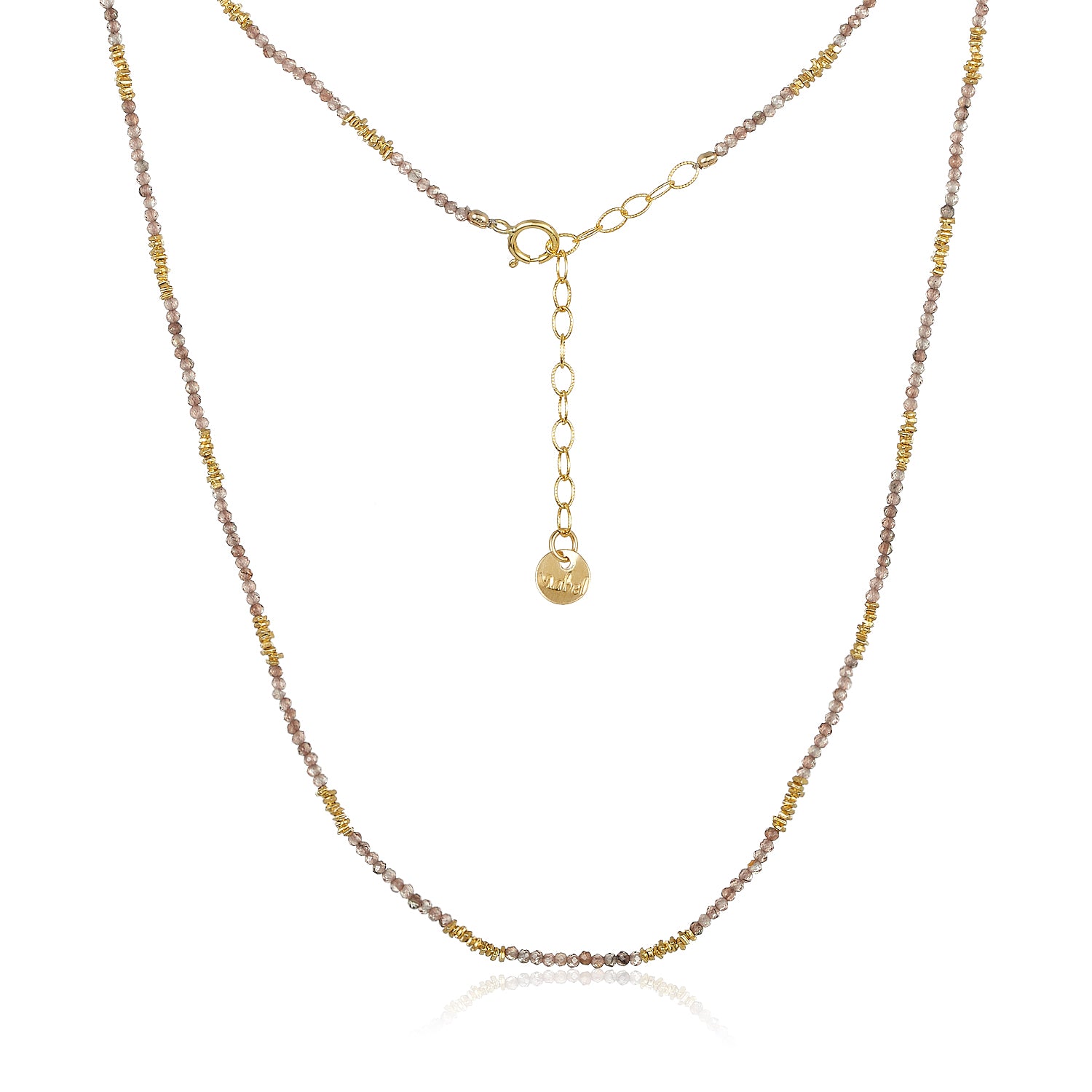 Little Andalusite Necklace in 18k Or 14k Gold-filled