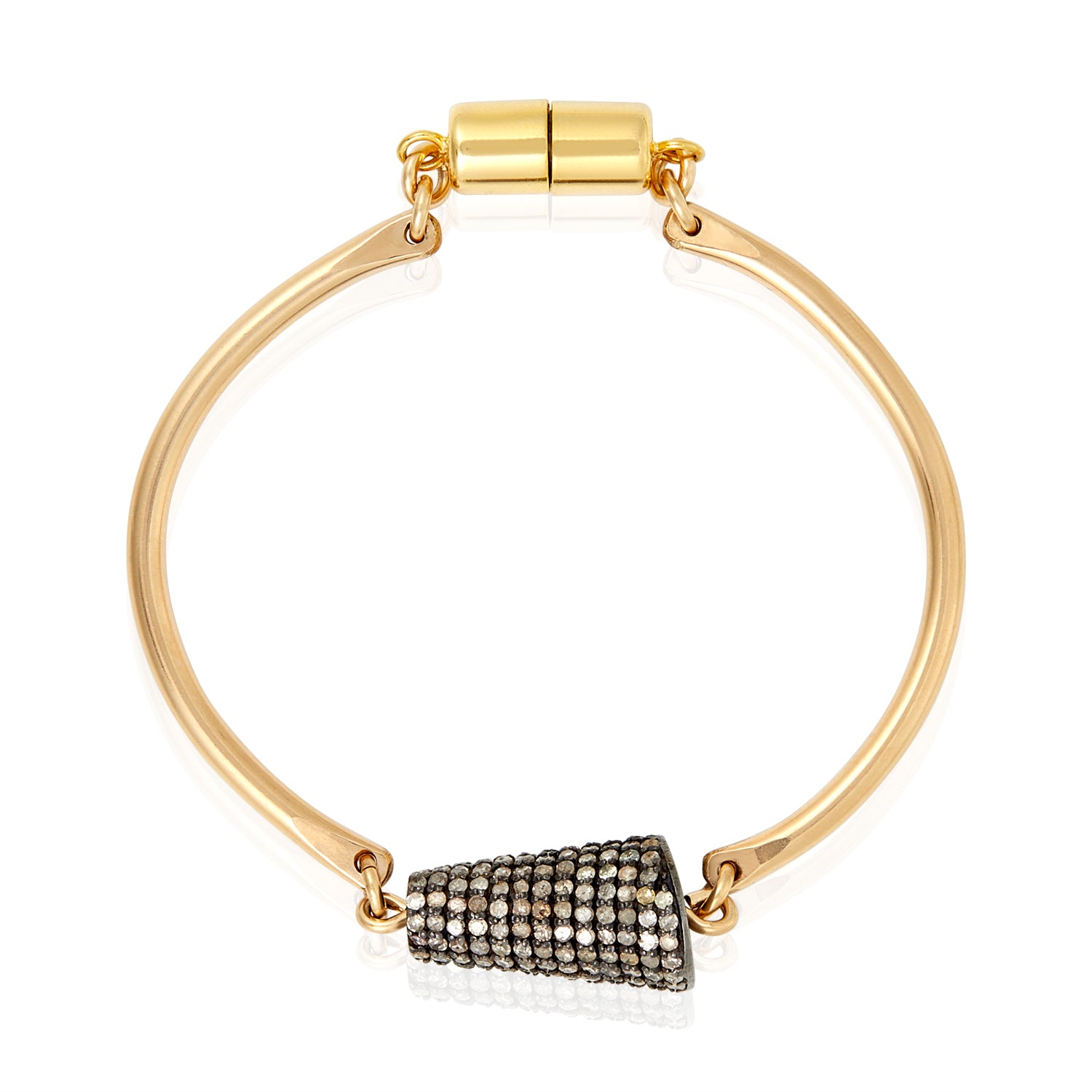 Pave Diamond Cone Bracelet