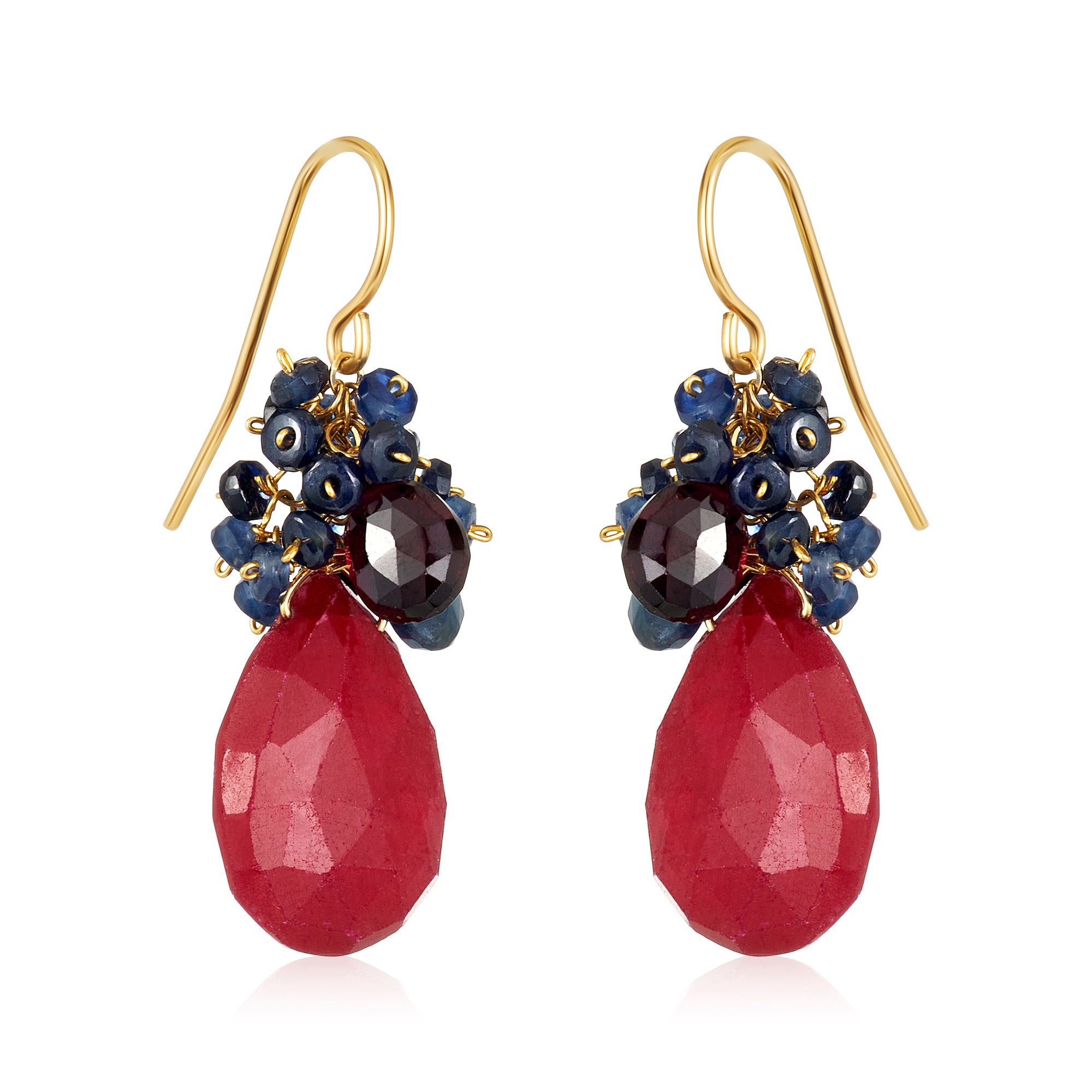 Ruby Red Earrings