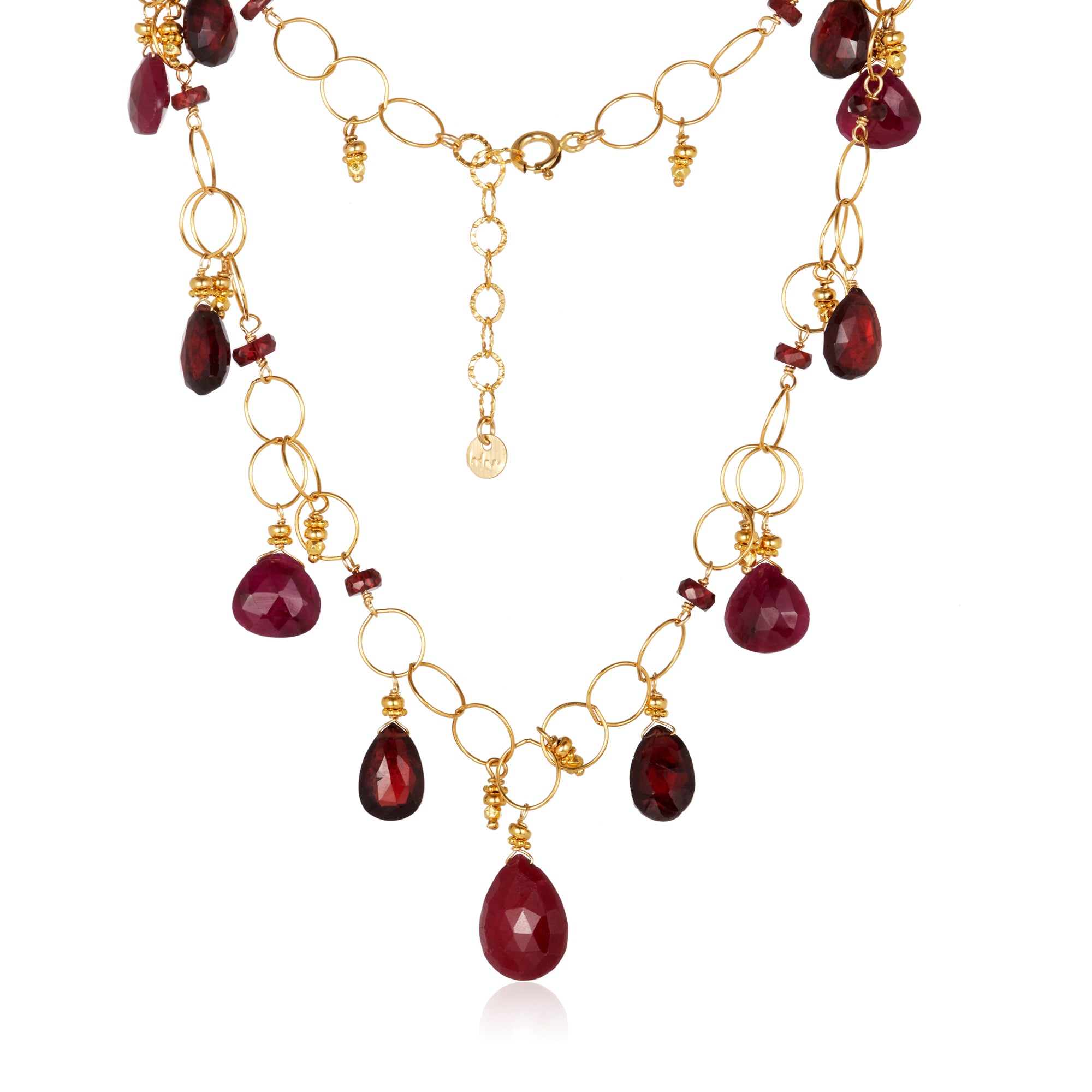 Dreamy Red Dangle Necklace