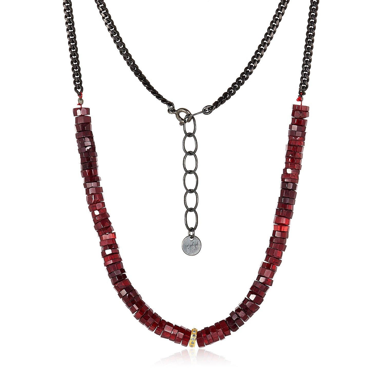 Garnet Row 14k Diamond Roundels Necklace