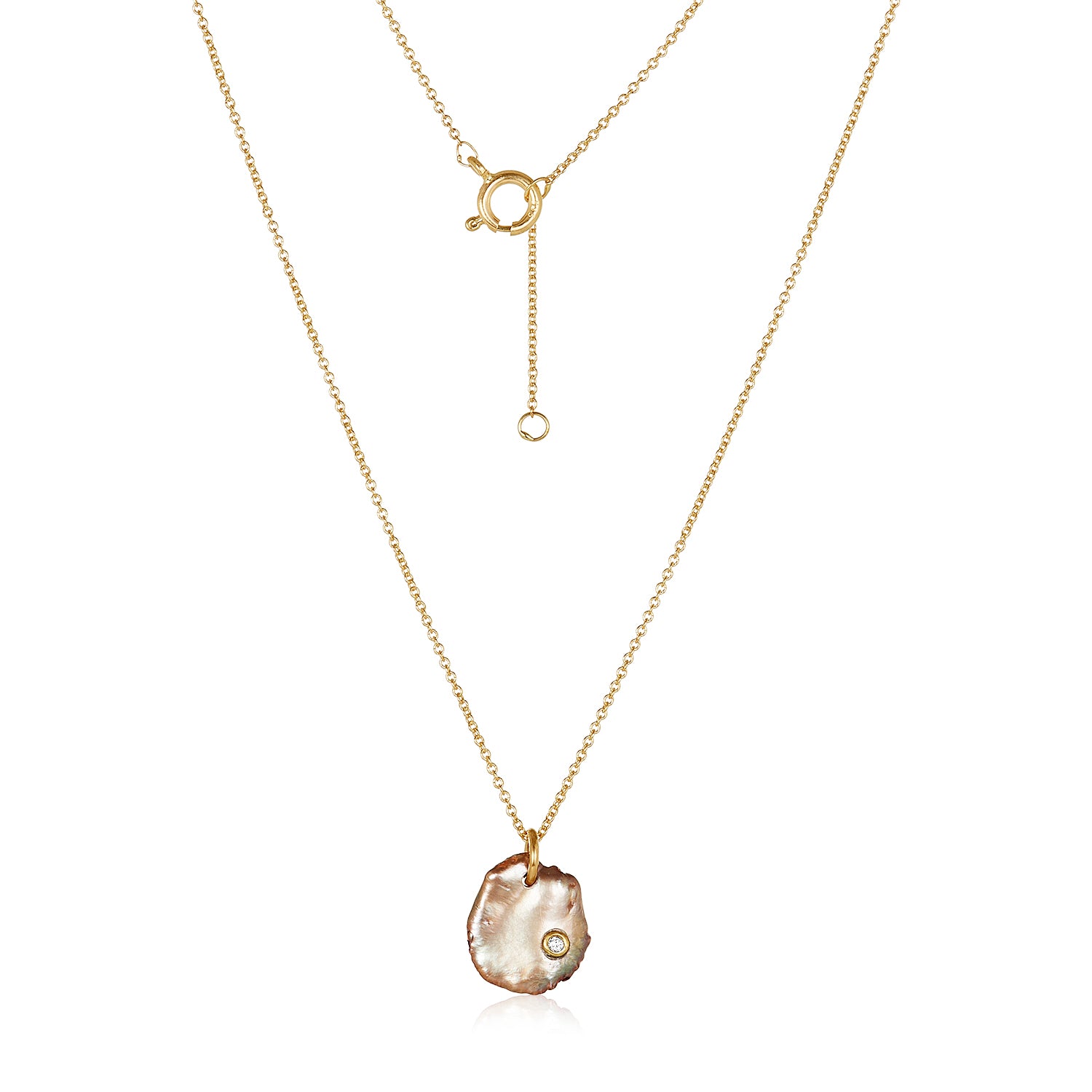 Island Snow Pearl 14k Necklace