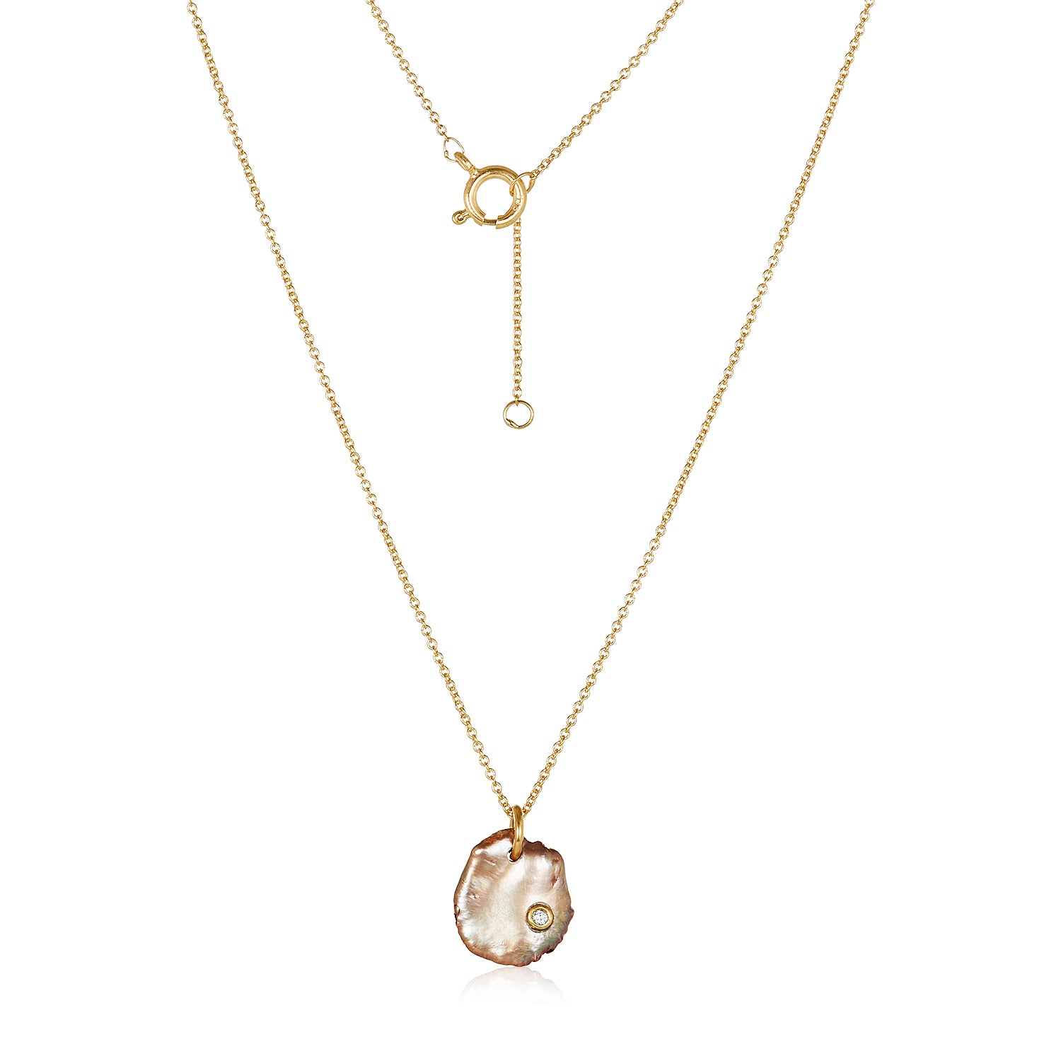 Island Snow Pearl 14k Necklace