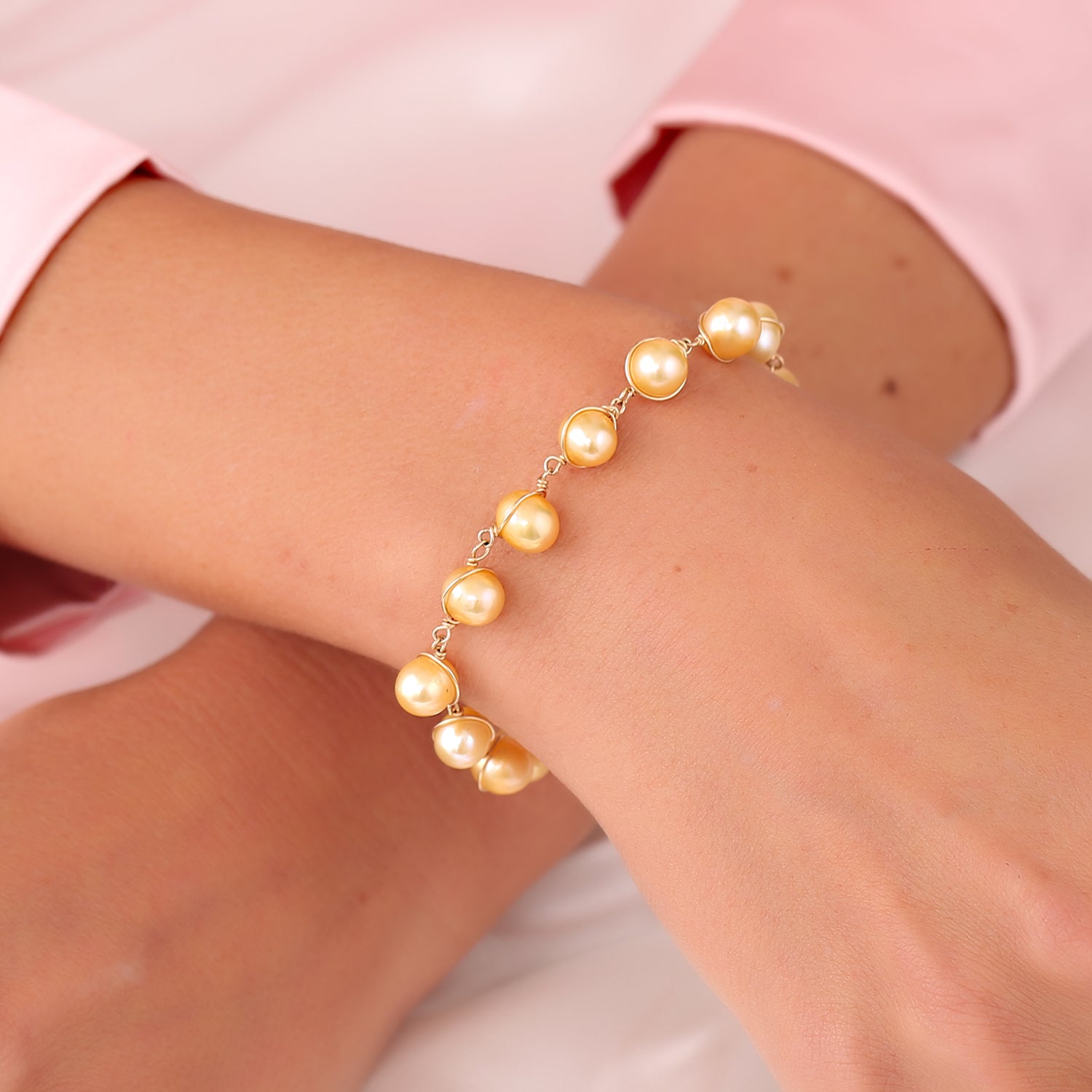 Golden Pearl Bracelet