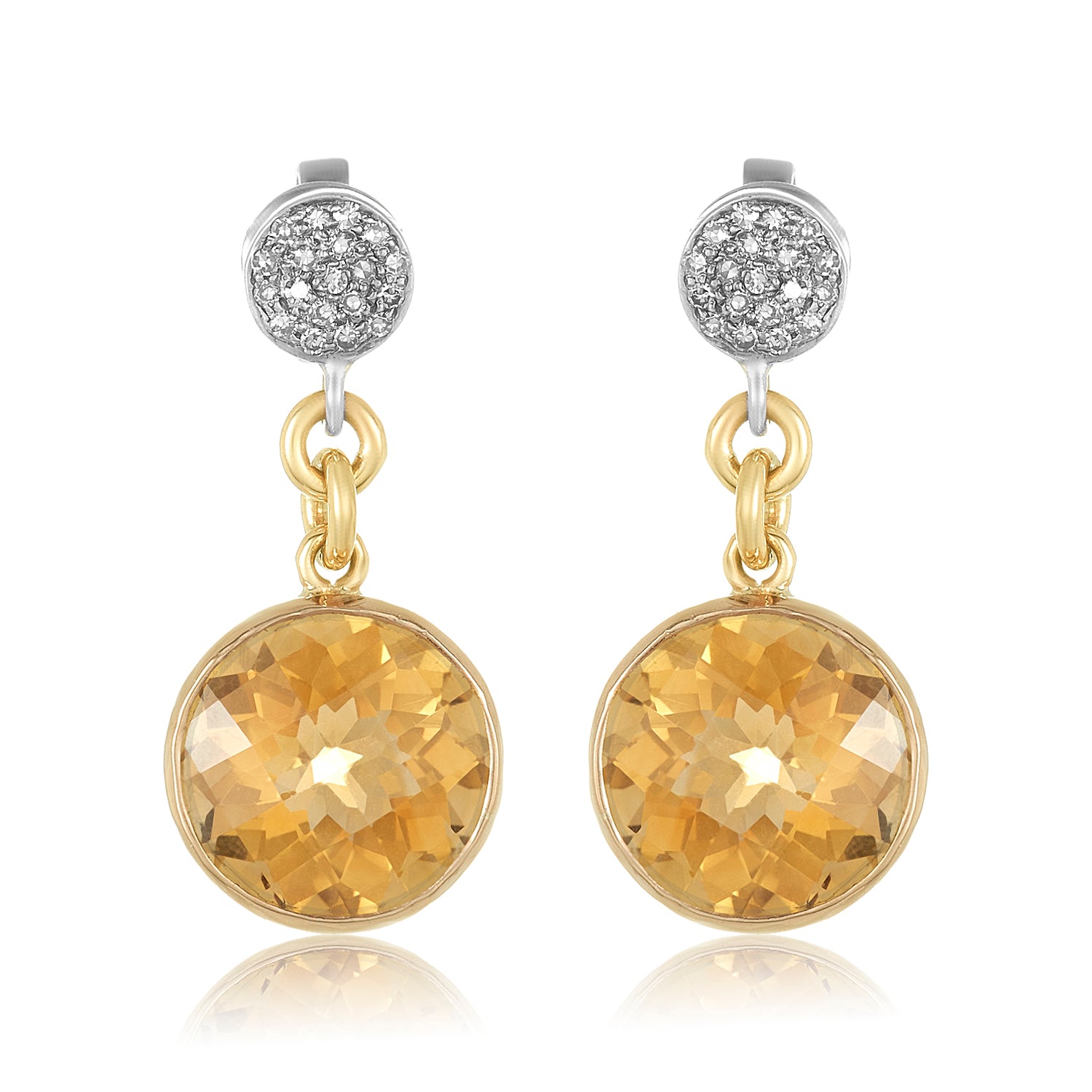 Gigi Earrings - Citrine