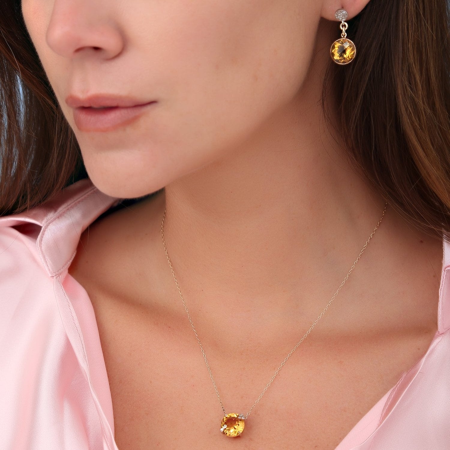 Gigi Earrings - Citrine