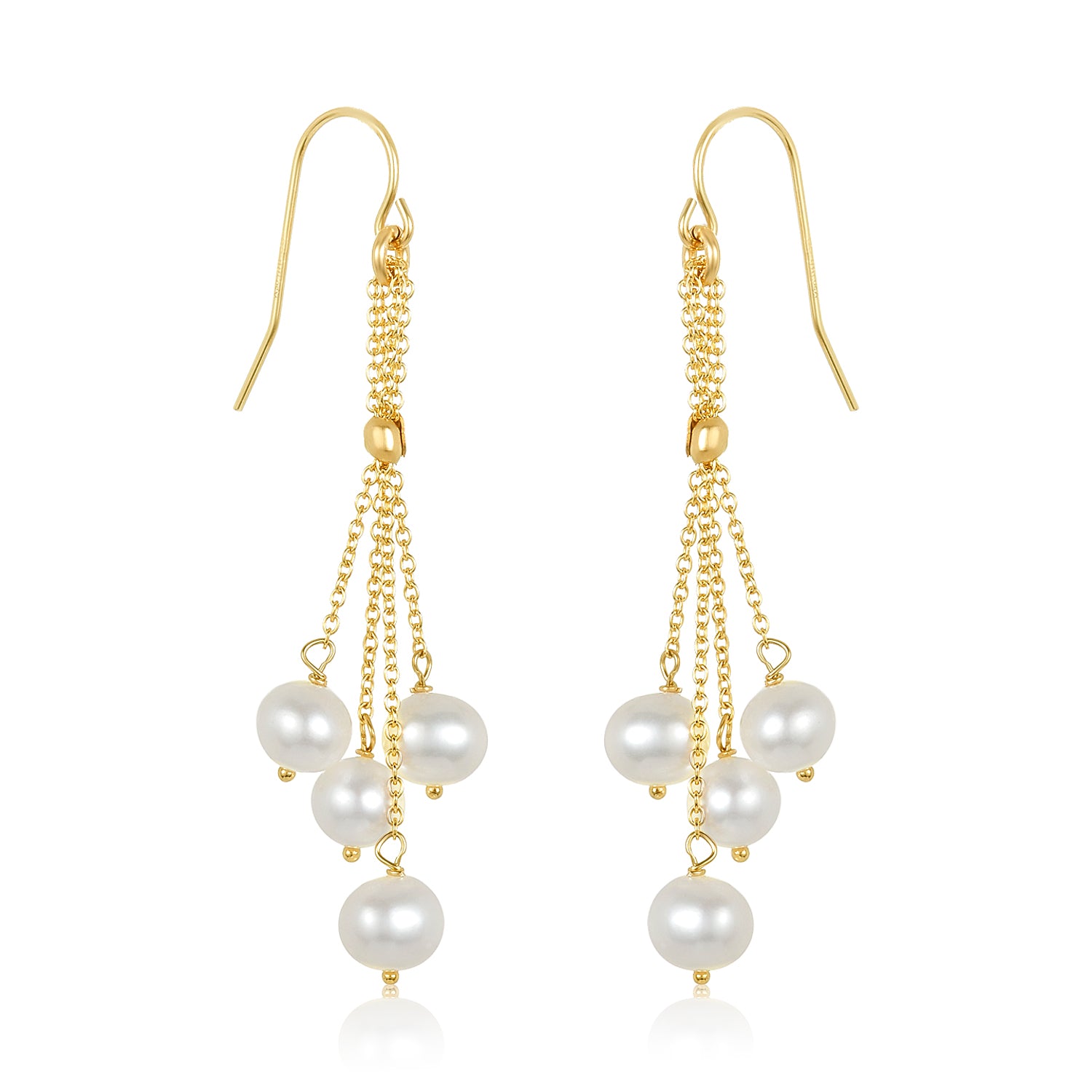 Pearl Dangly Earrings