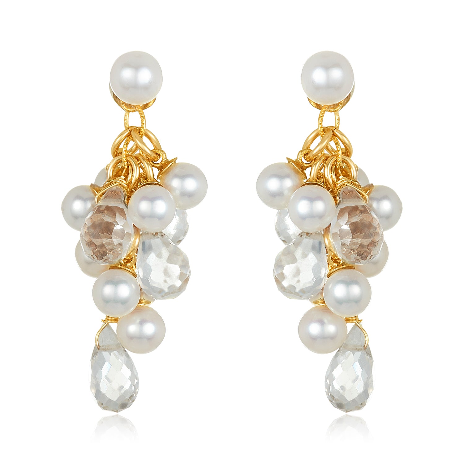 Pearl Cluster Earrings II