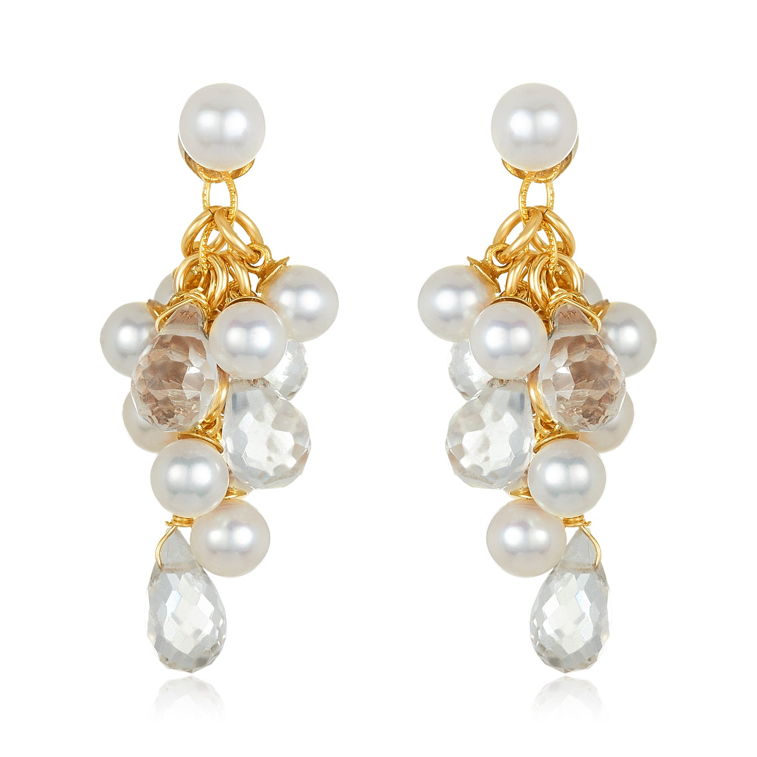 Pearl Cluster Earrings II
