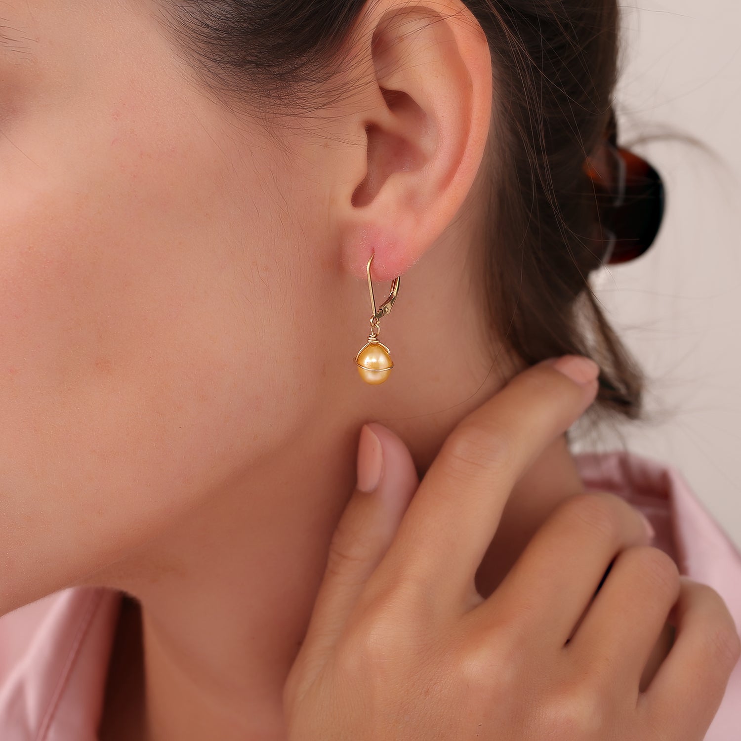 Golden Egg Earrings