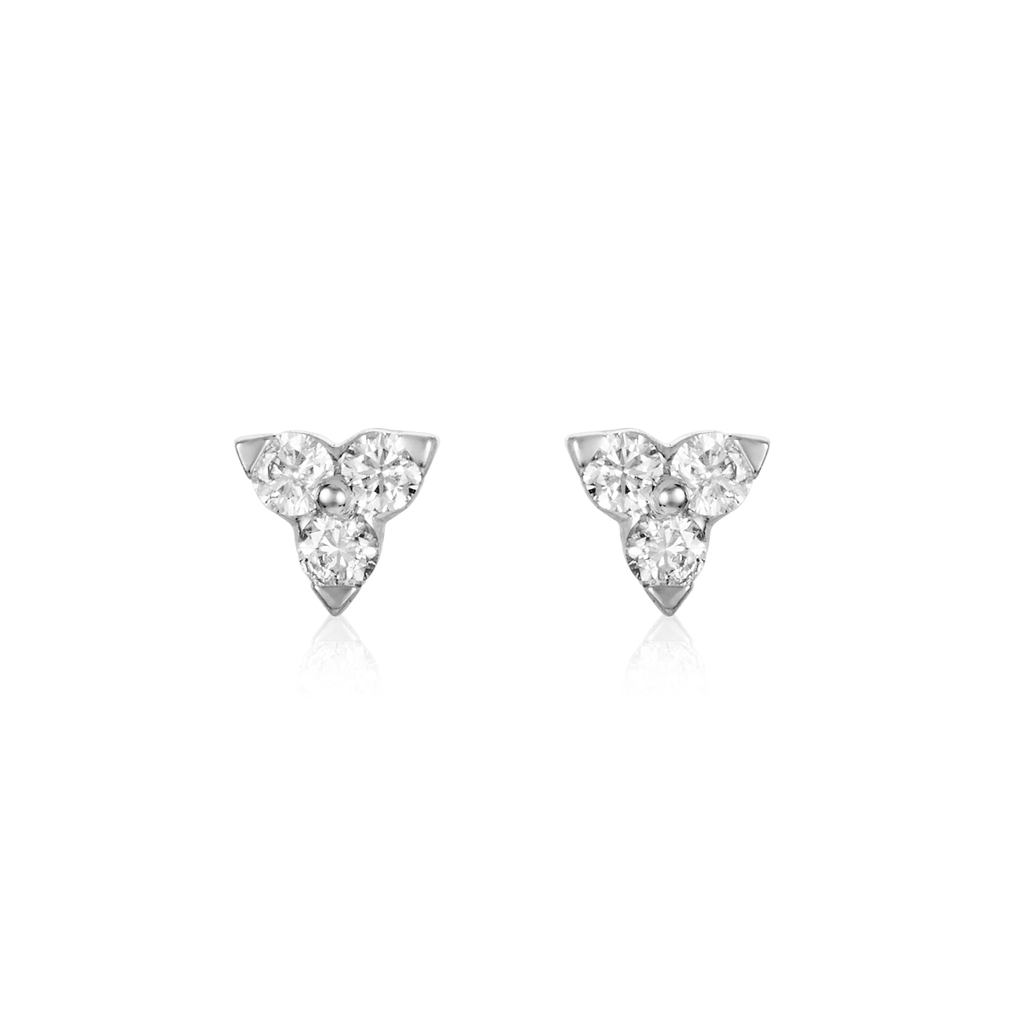 Trio Diamond Stud Earrings