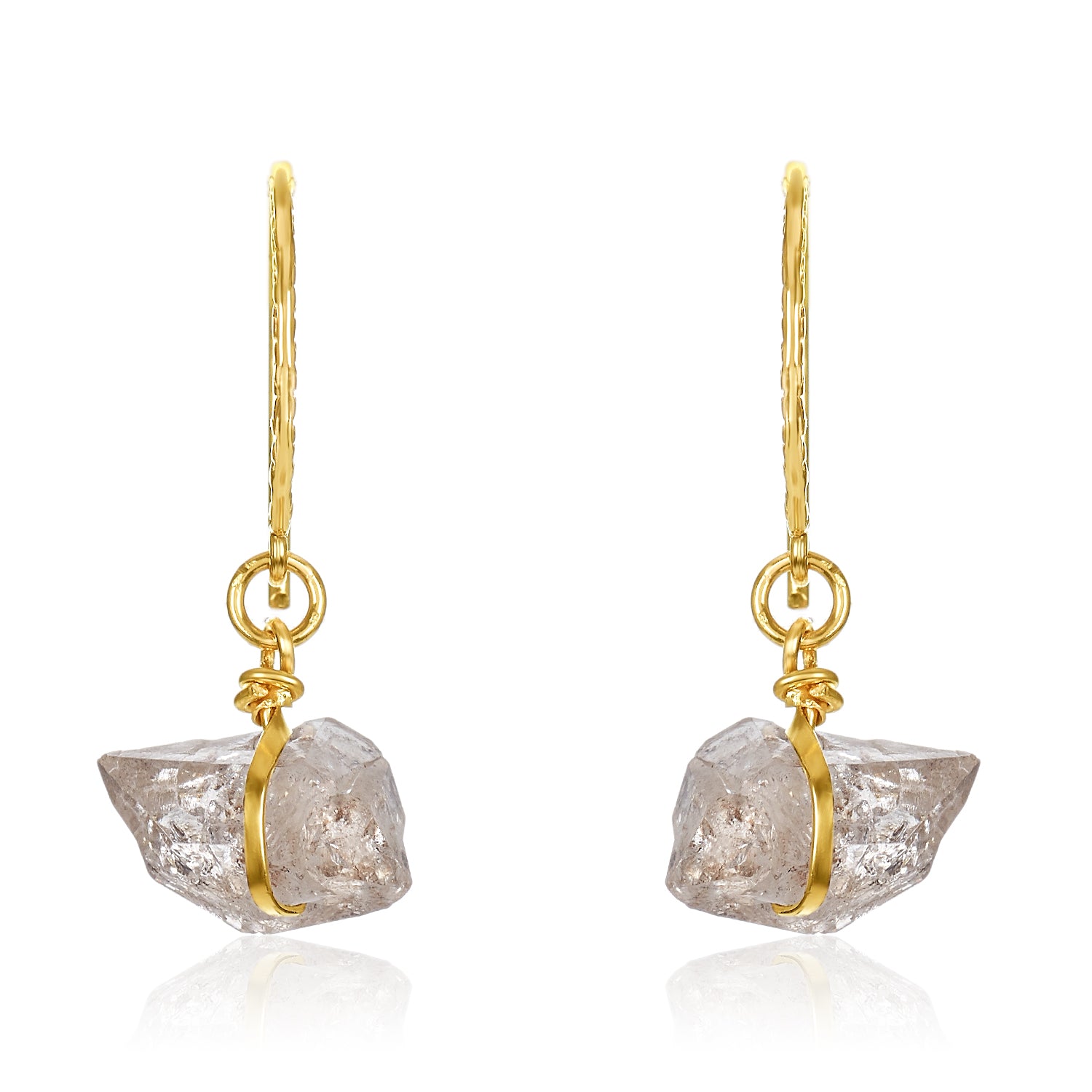 Herkimer Wand Earrings