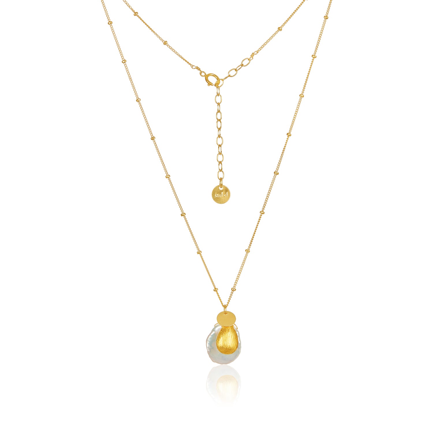 Island Snow Necklace- Gold
