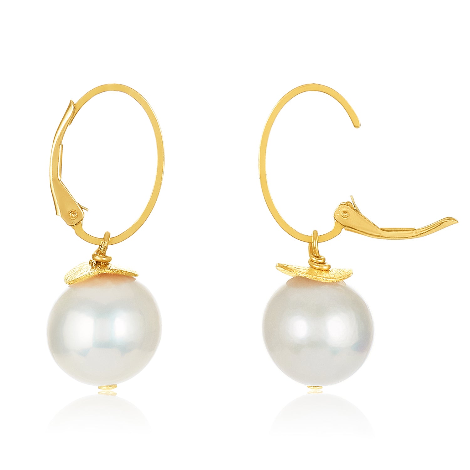 Sunday Morning Earrings in Fresh Water Pearls