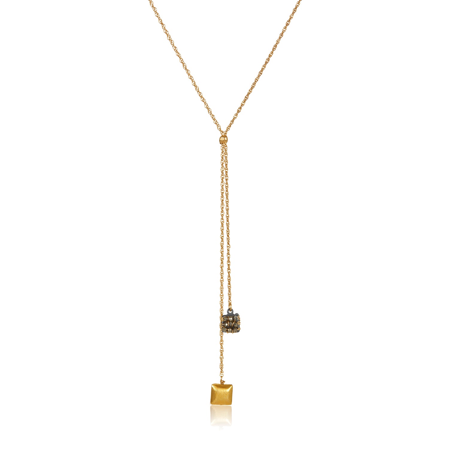 Split Domino Drop Necklace