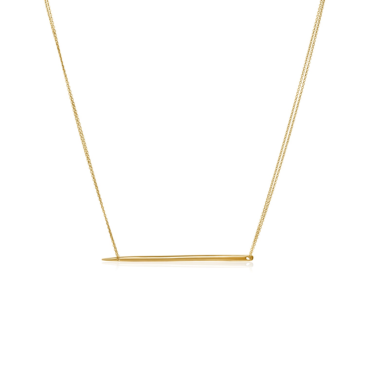 Horizontal Spike Necklace
