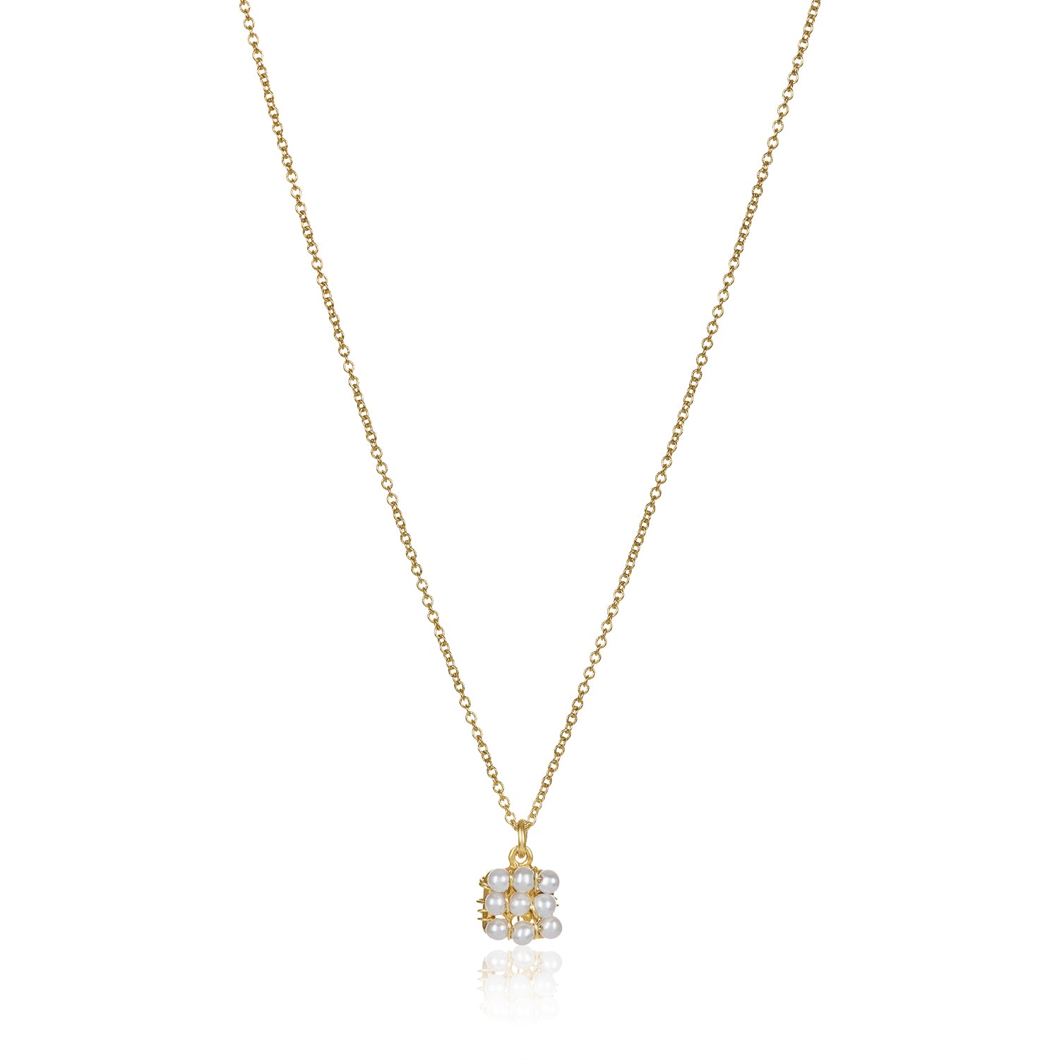 Domino Necklace - Pearl