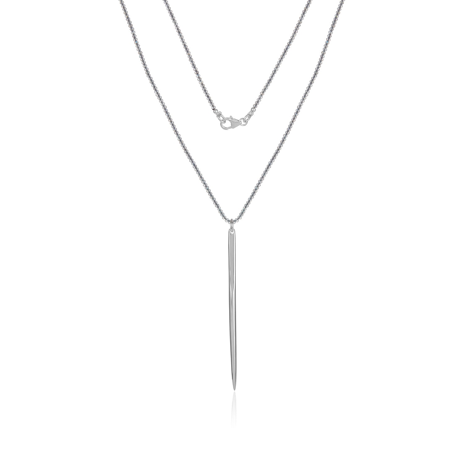 Gem Spike Necklace-Labradortie