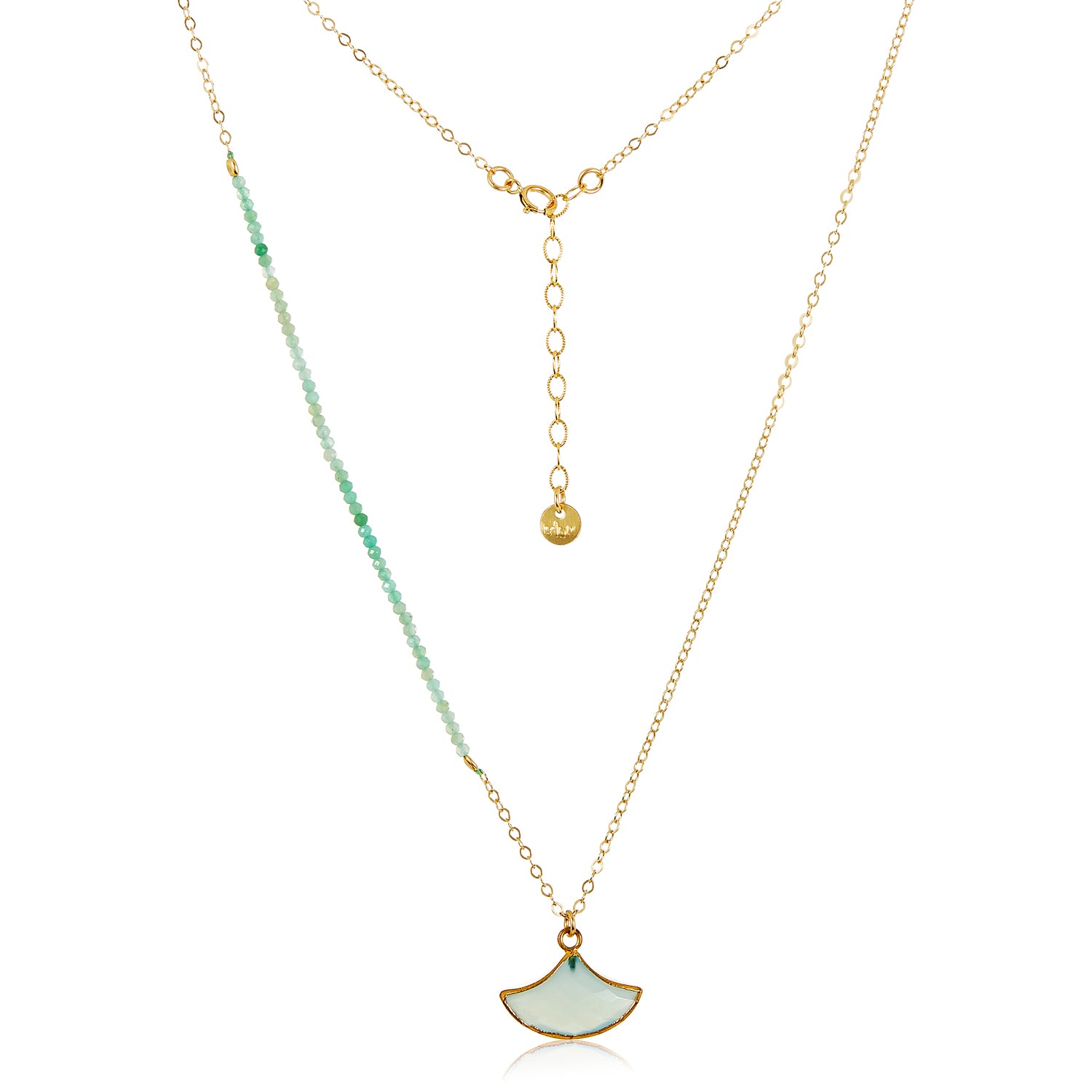 Ana Aqua Gem Chain Necklace