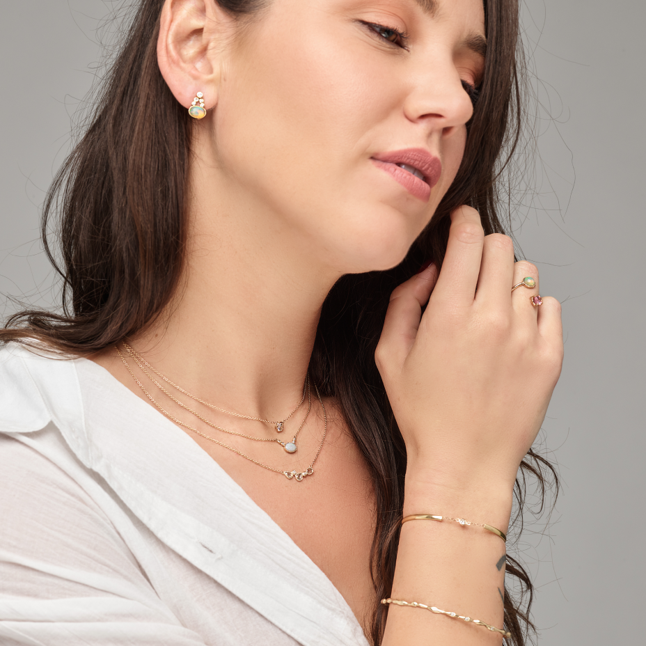 Karla Diamond Bangle-Natural Diamond