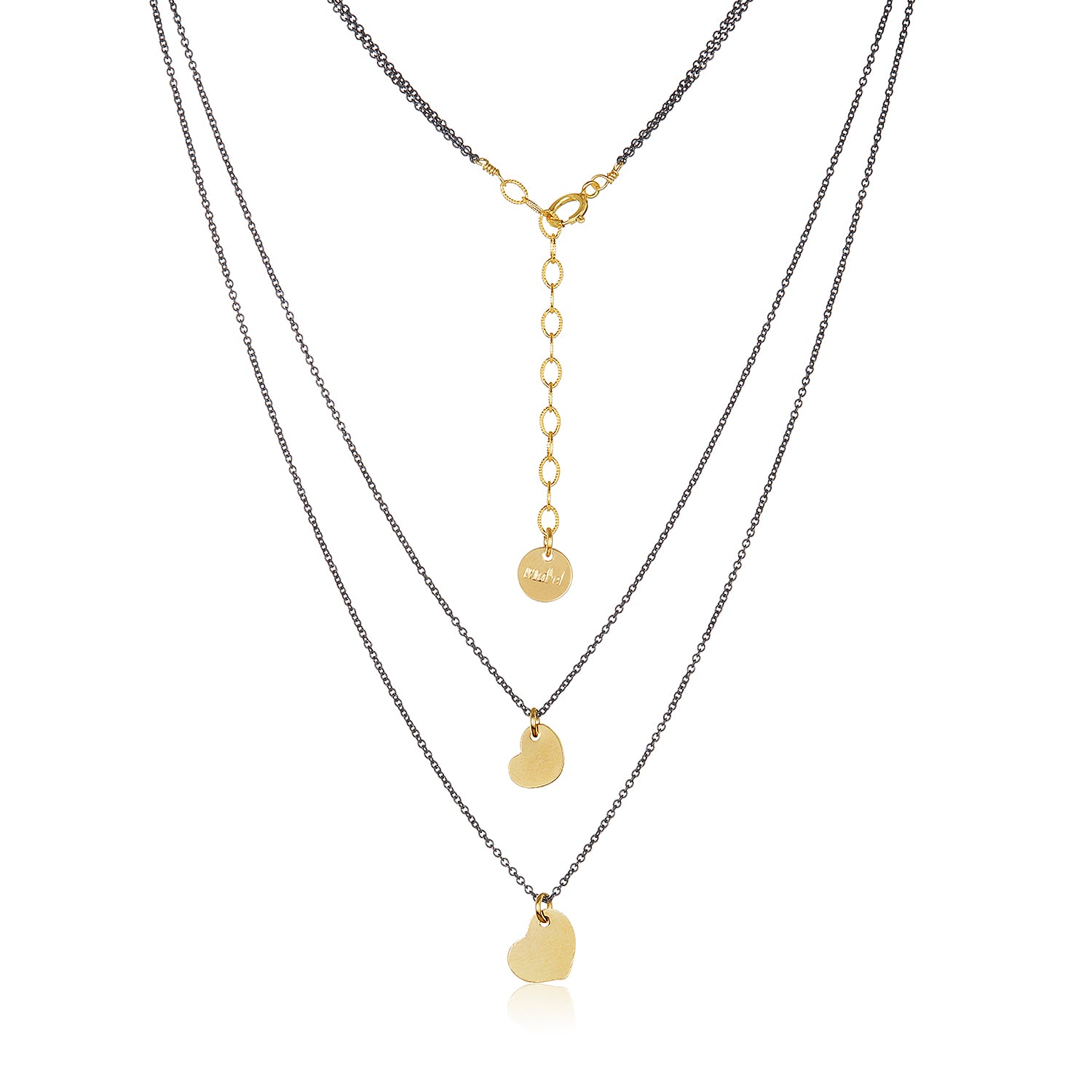 Double Heart Necklace II
