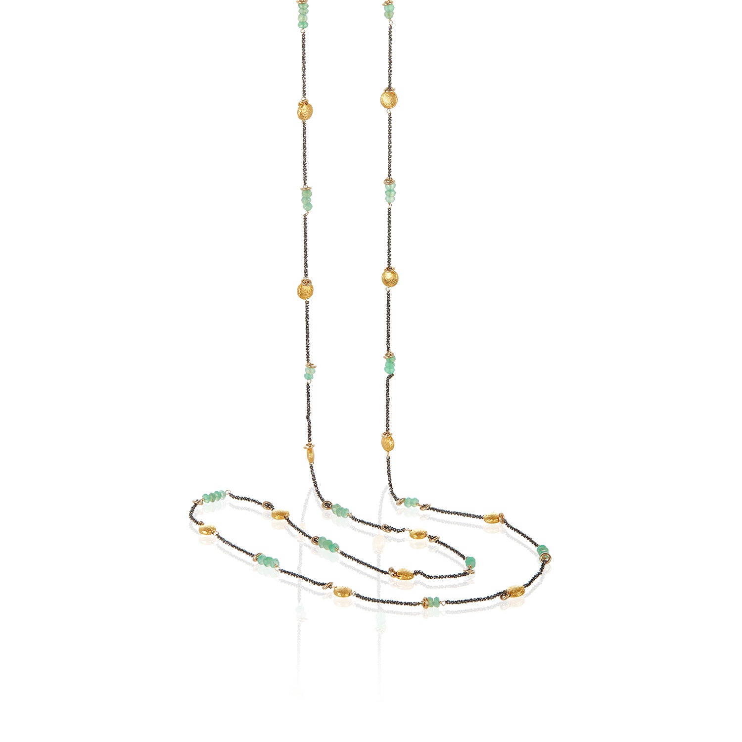 Chrysoprase Eclipse Necklace