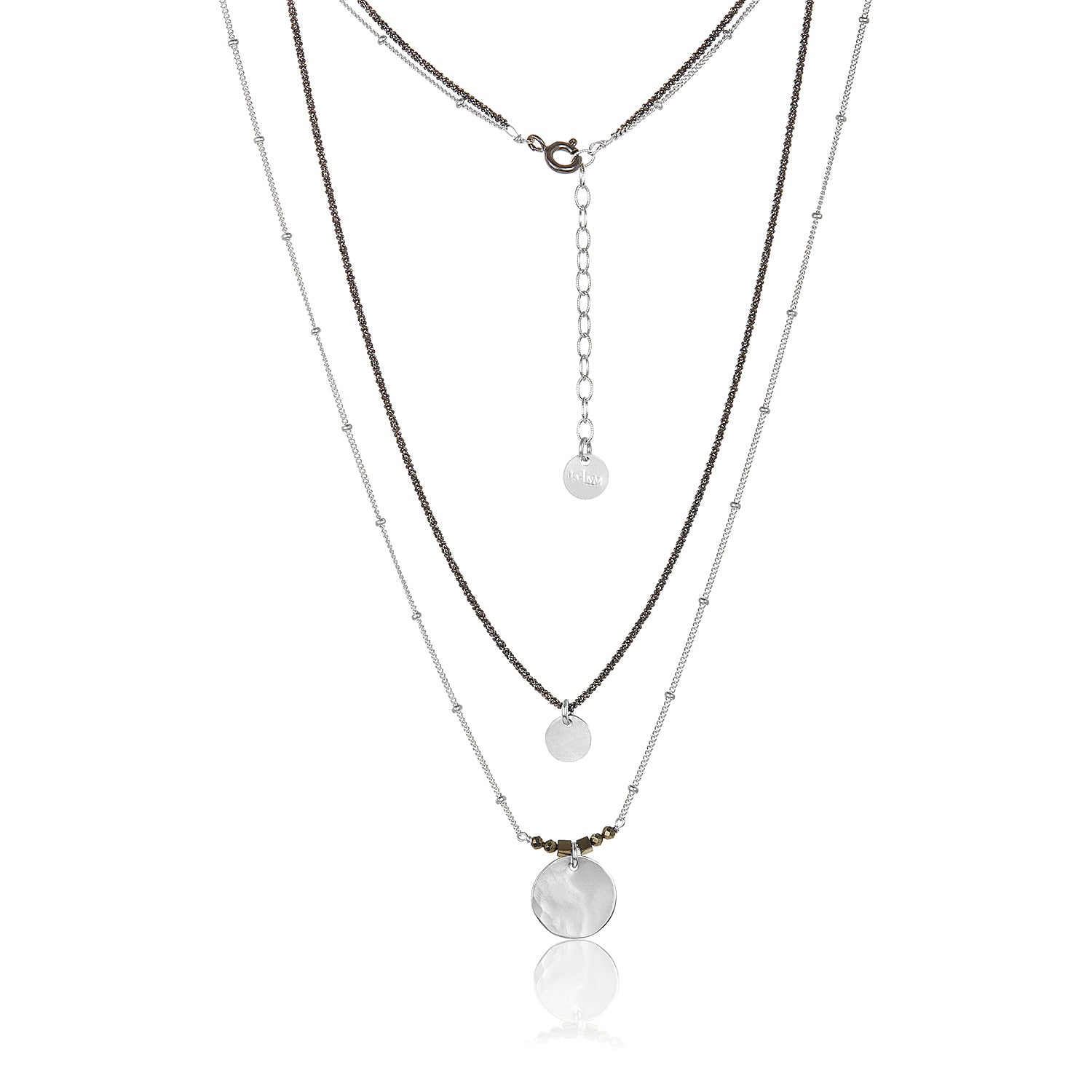 Sacred Circle Silver Necklace