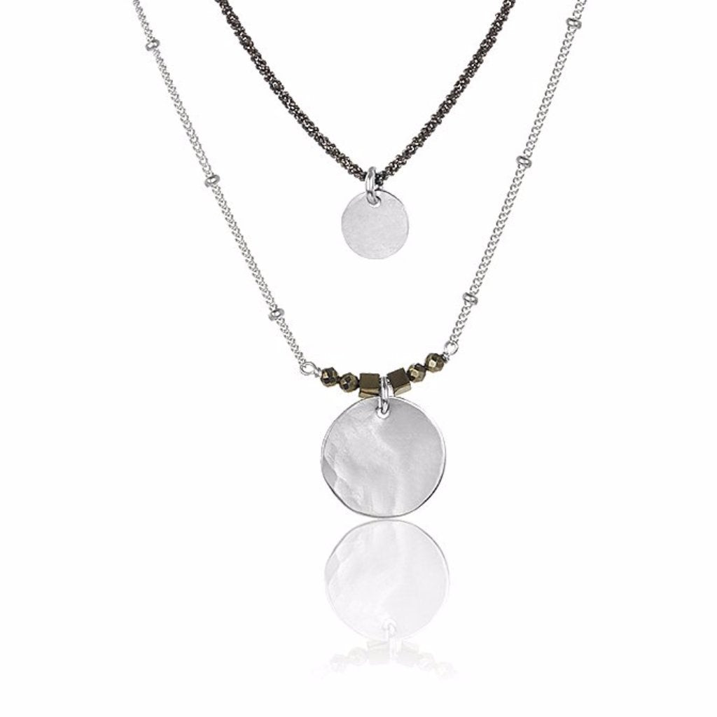 Sacred Circle Silver Necklace