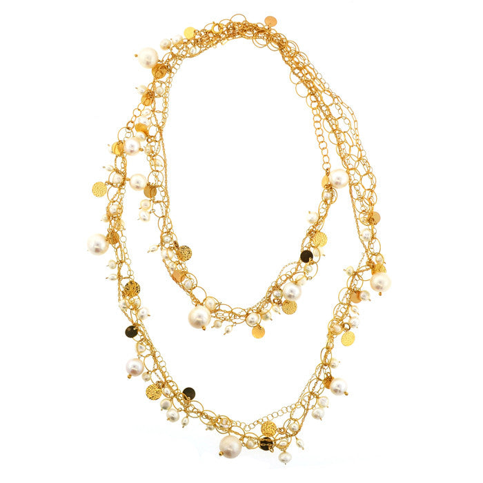 Venus Pearls and Charms Necklace