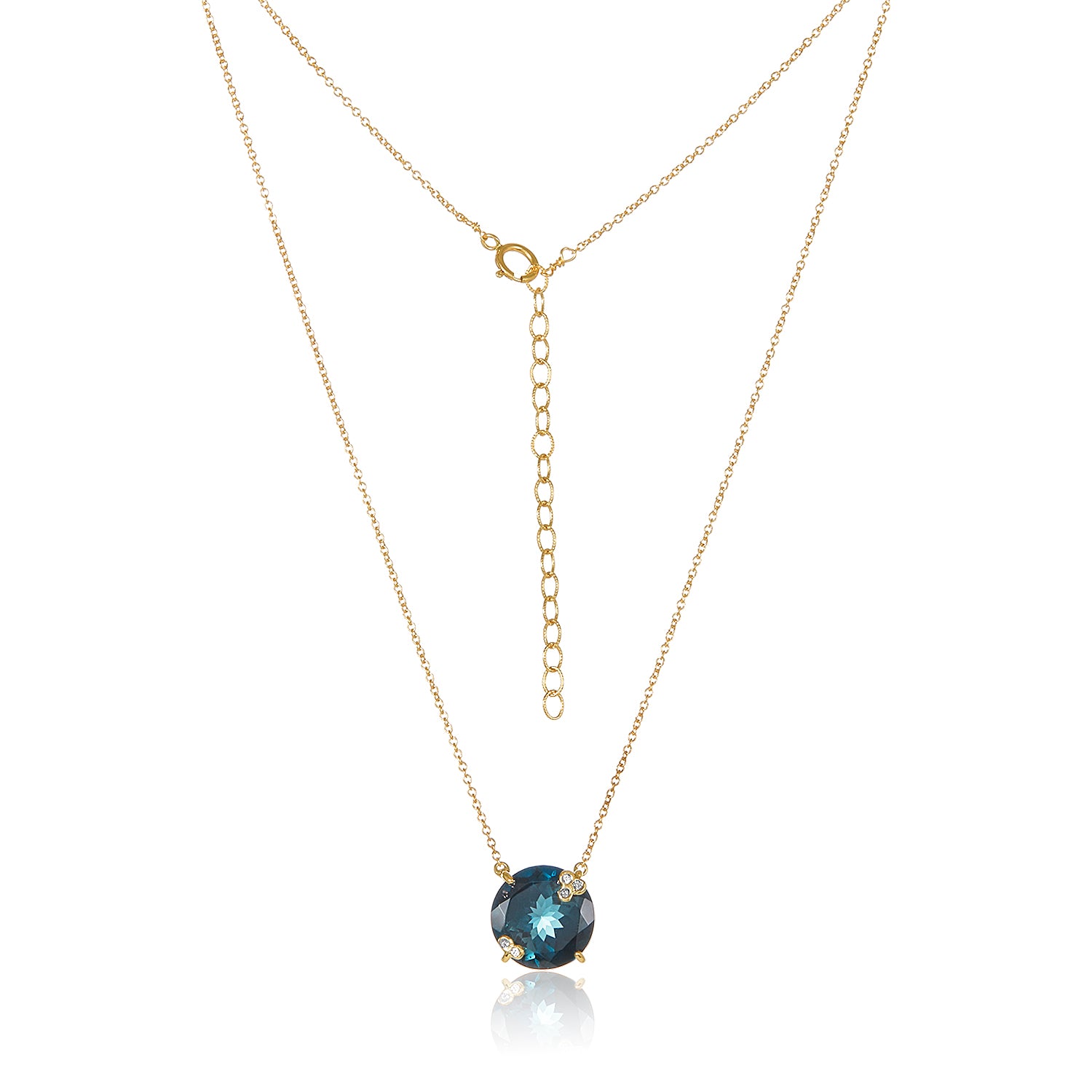 Amelie Necklace - London Blue Topaz