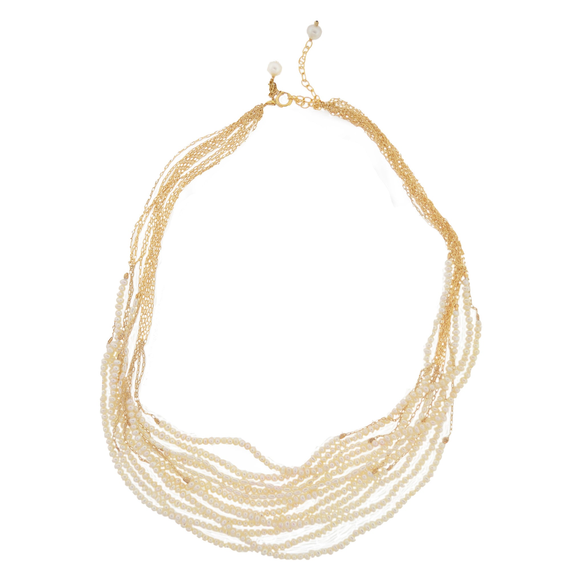 Golden Dolores Pearl Necklace