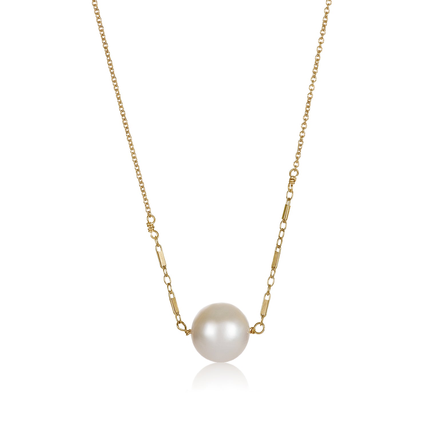 Horizontal Pearl Necklace