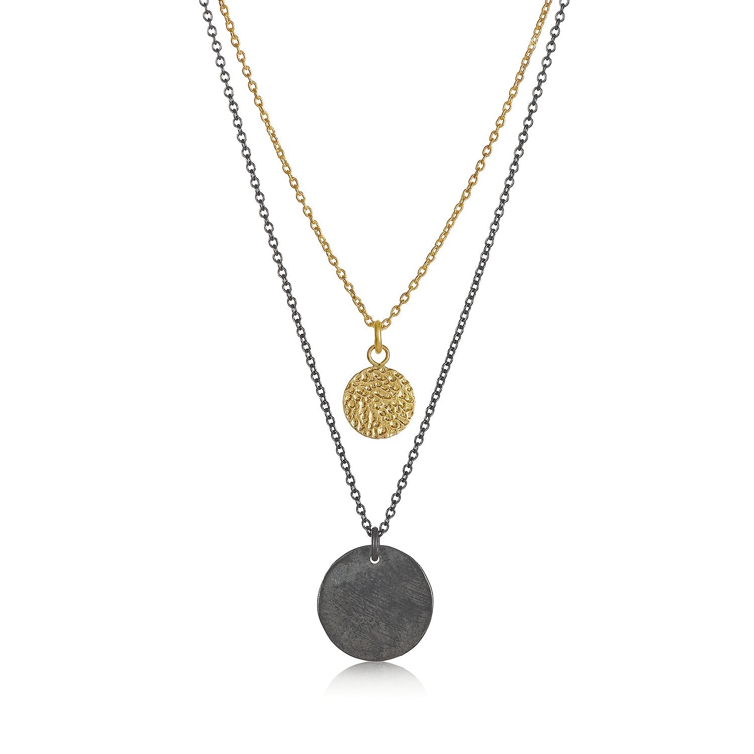 Sacred Circle Necklace - mixed metal